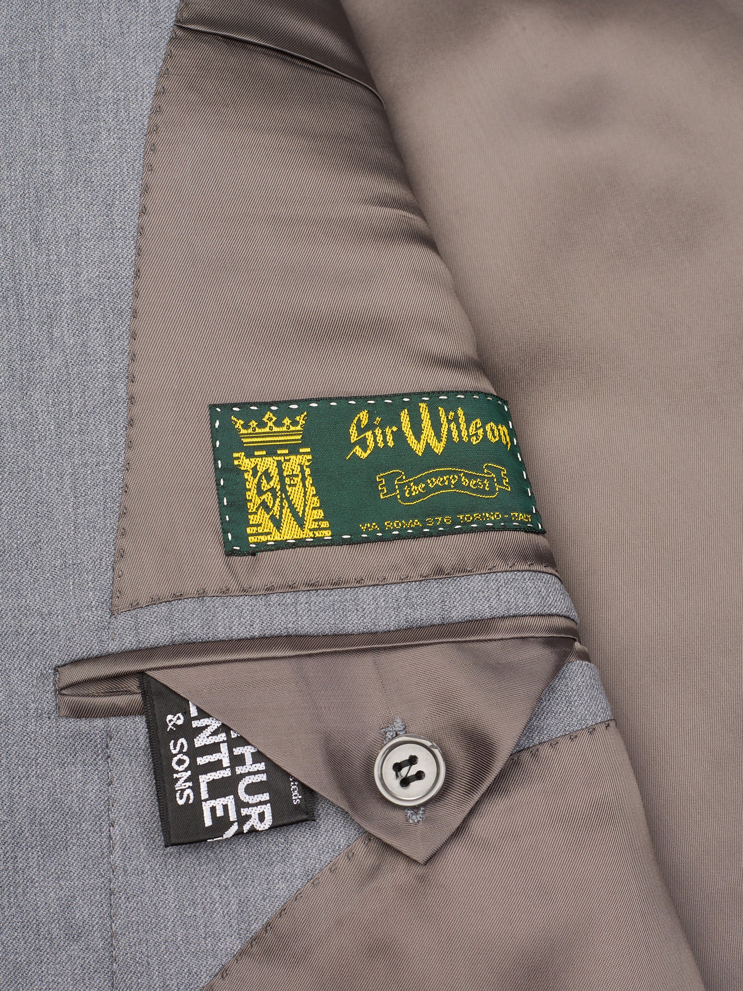 RAVAZZOLO For SIR WILSON Gray Arthur Bentley Wool Suit