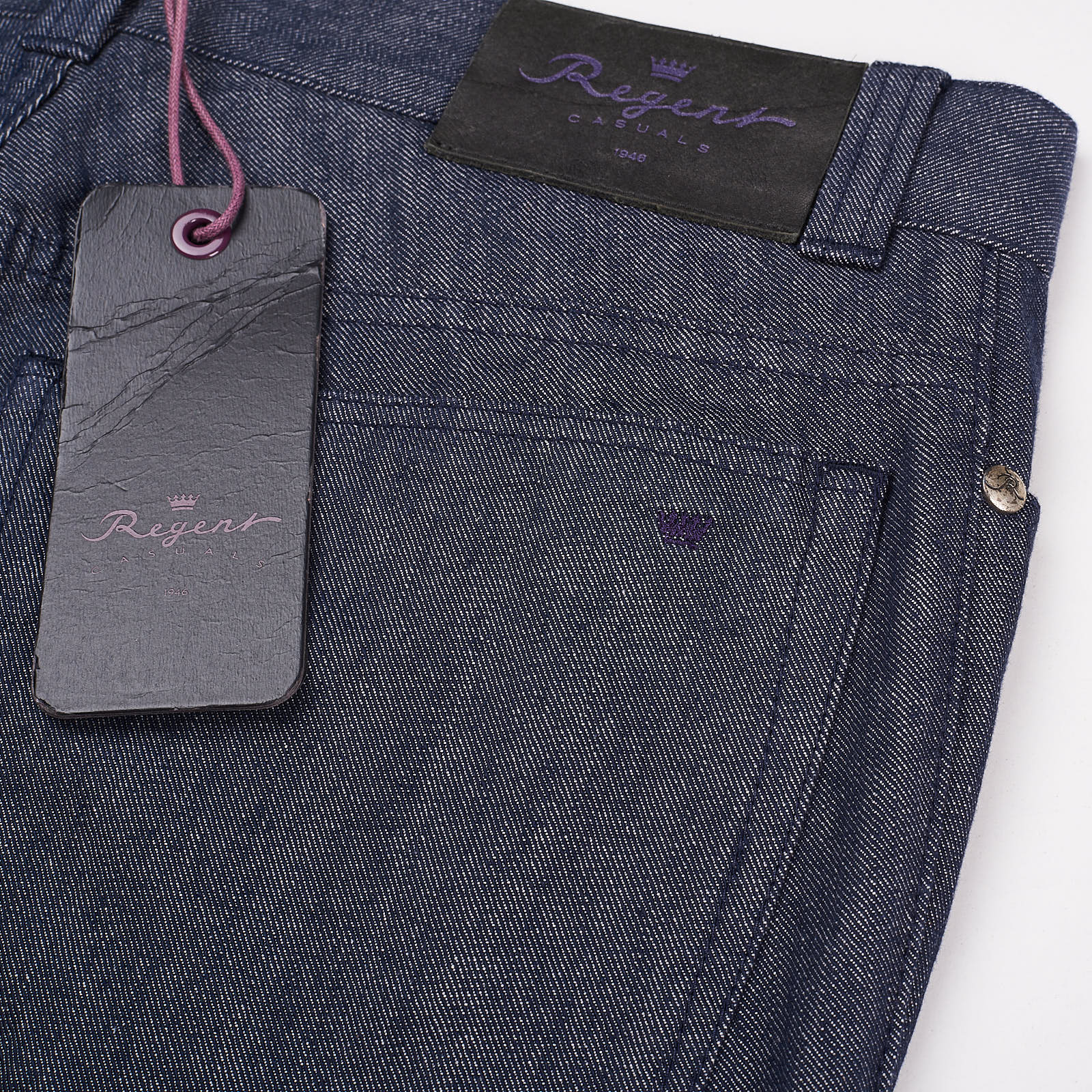 REGENT Germany Blue Denim Stretch Slim Fit Jeans Pants EU 48 NEW US 32