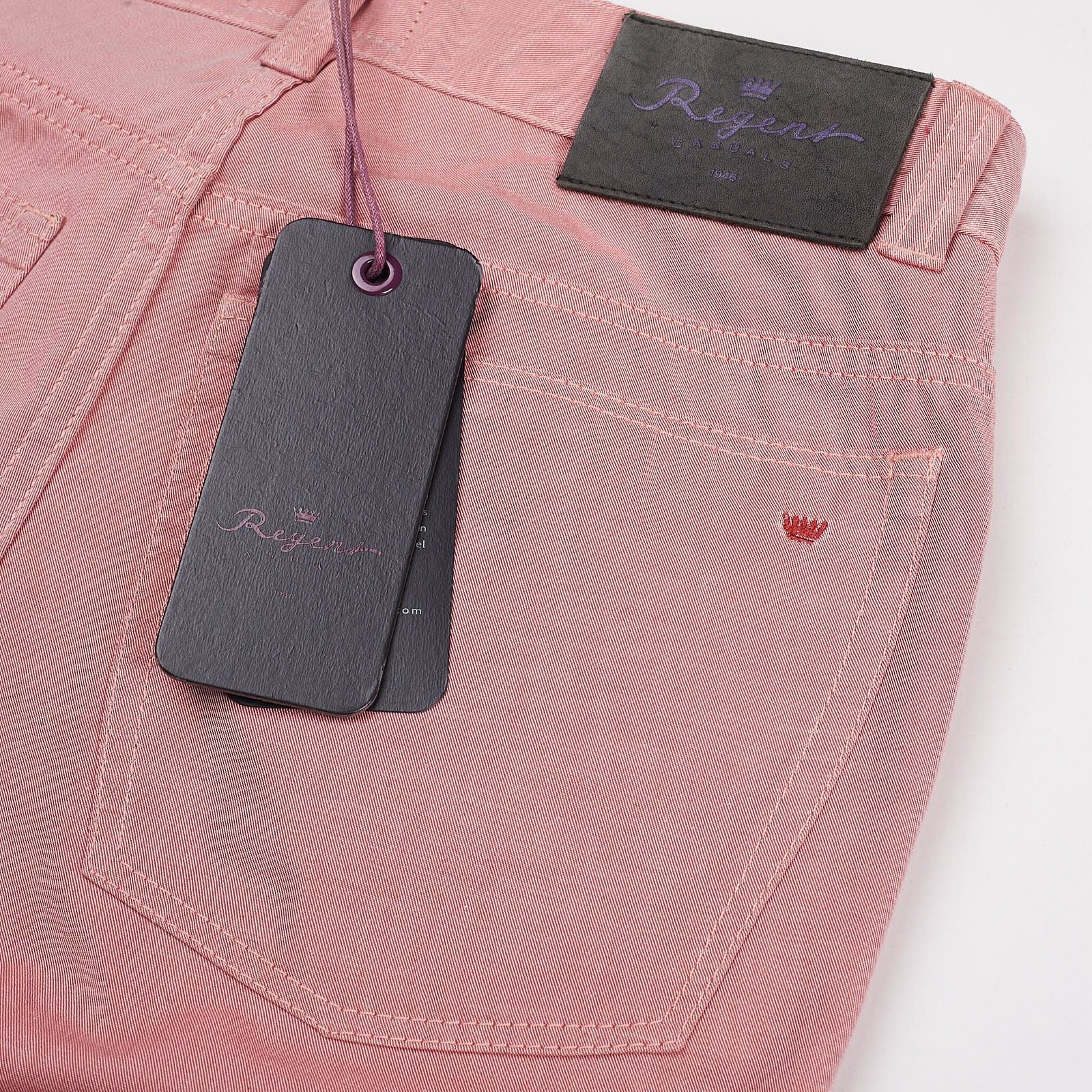 REGENT Germany Pink Denim Stretch Slim Fit Jeans Pants EU 48 NEW US 32