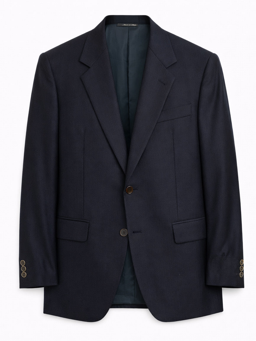 RENOMA Paris Navy Blue Striped Virgin Wool Suit
