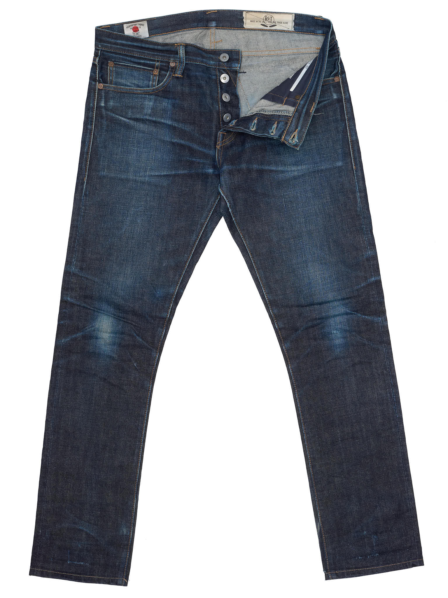 ROGUE TERRITORY Skinny Signature Six Pocket Denim Jeans Made in USA