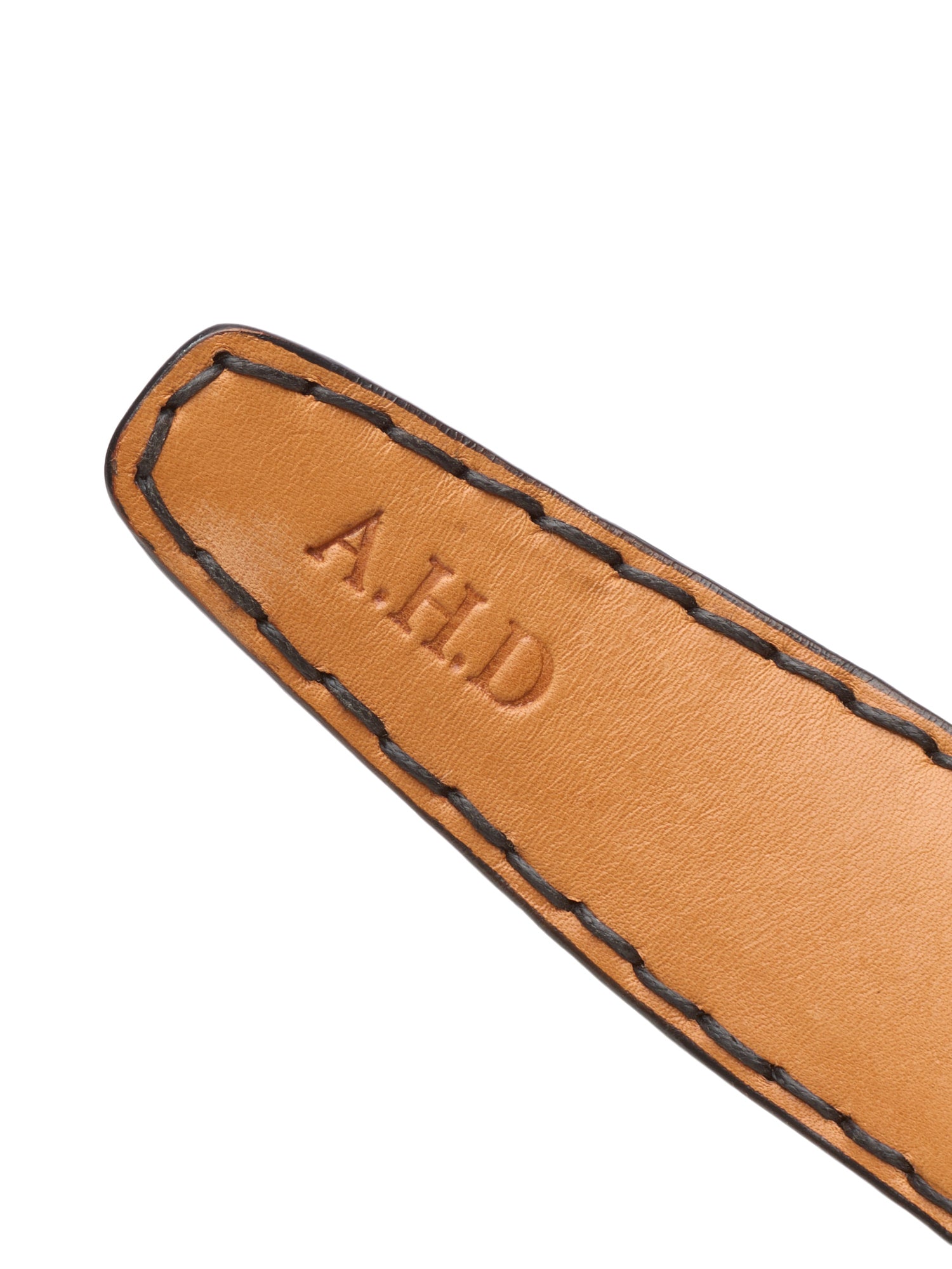 ROMANELLI Firenze Black Crocodile Silver-Horn Buckle Belt 90cm 36"