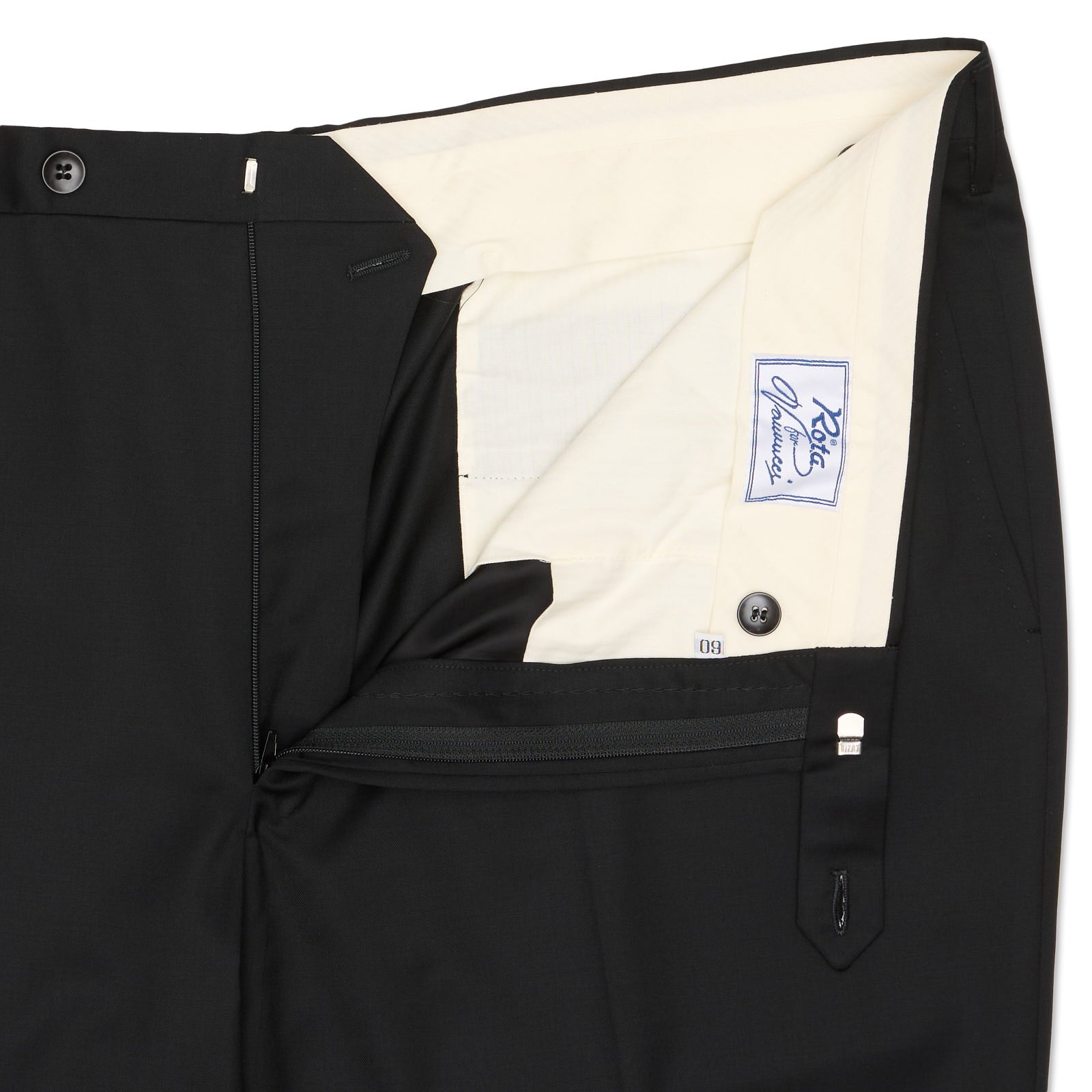 ROTA for VANNUCCI Black Dress Pants EU 60 NEW US 44