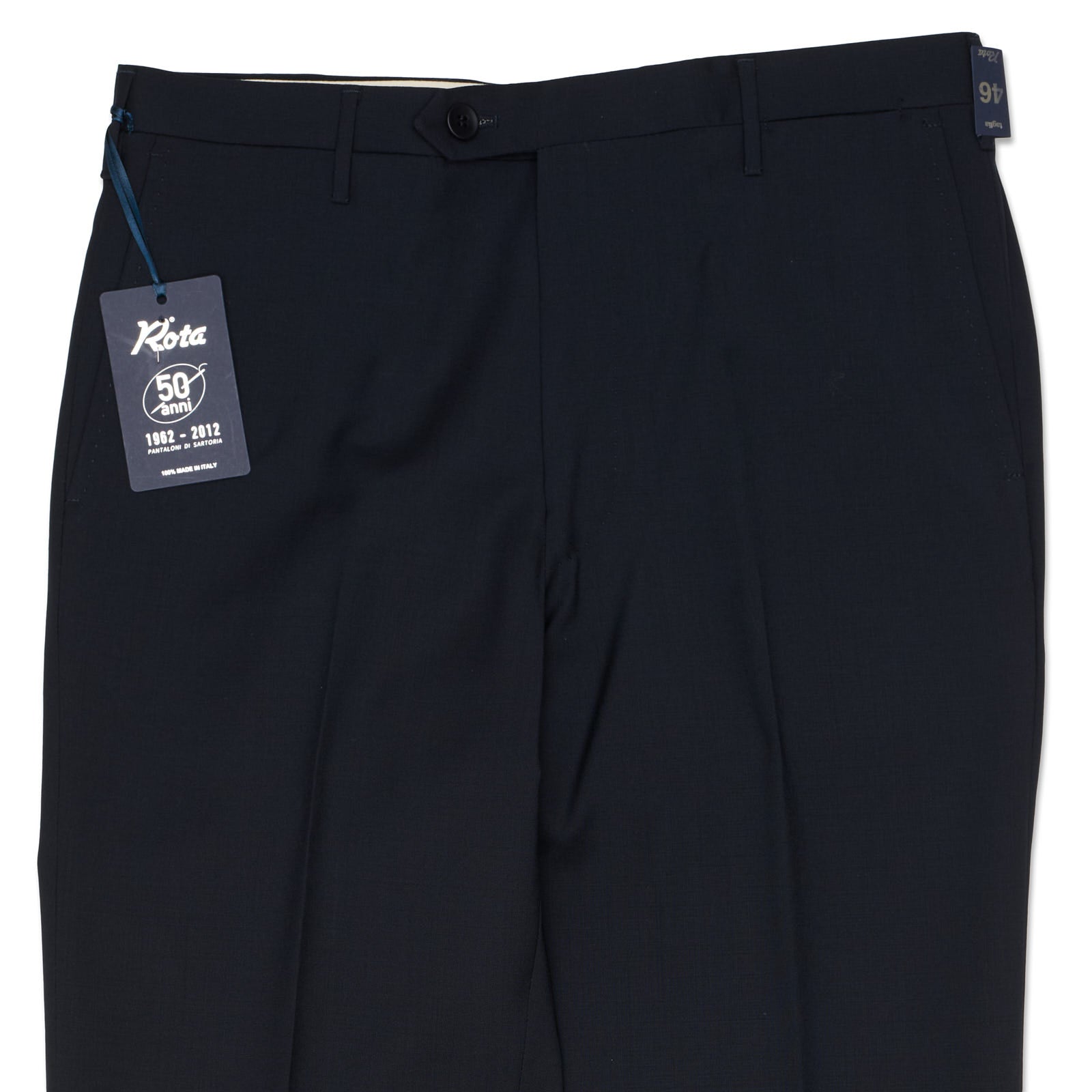 ROTA for VANNUCCI Blue Wool Dress Pants 50th Anniversary EU 60 NEW US 44