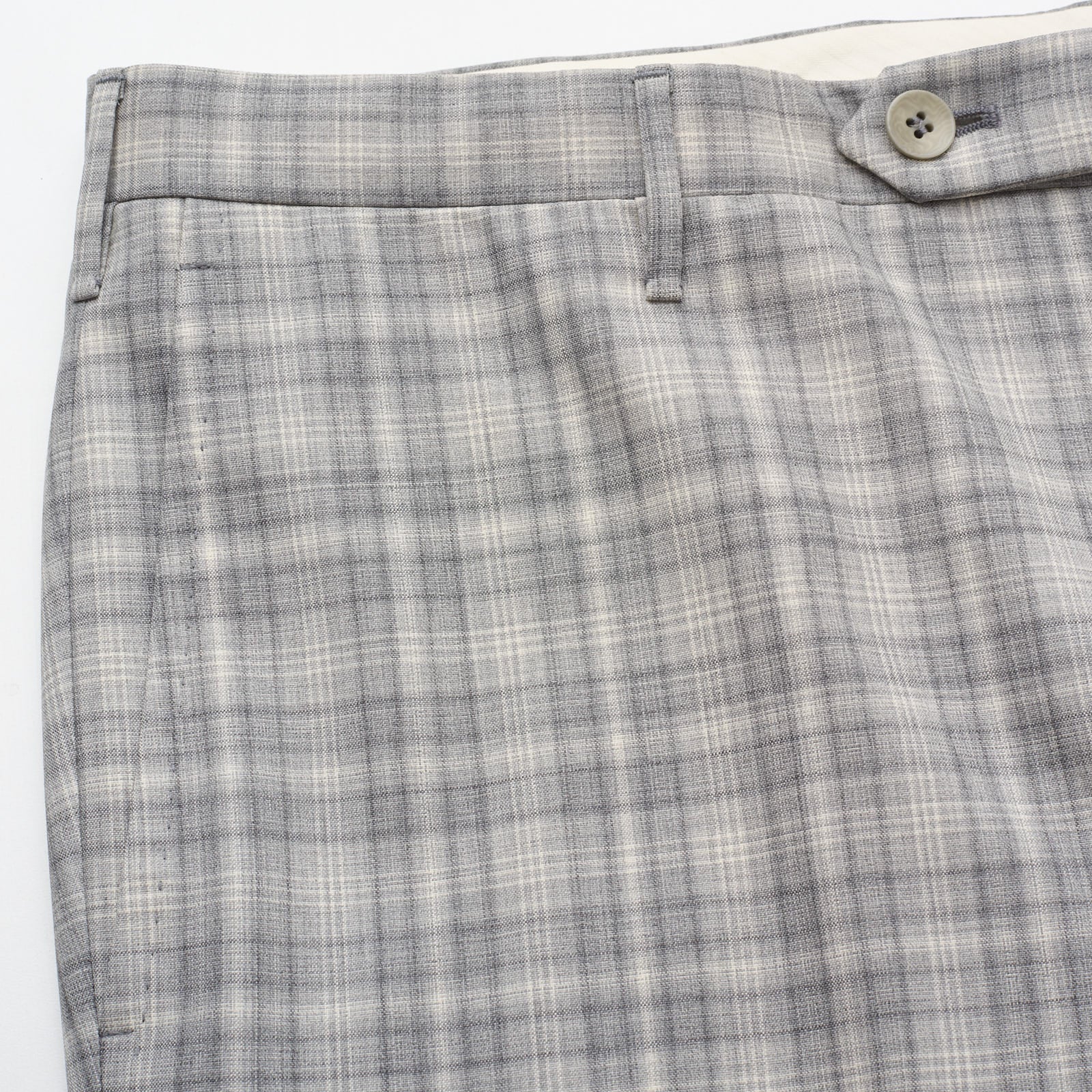 ROTA for VANNUCCI Handmade Gray Plaid Wool Dress Pants NEW