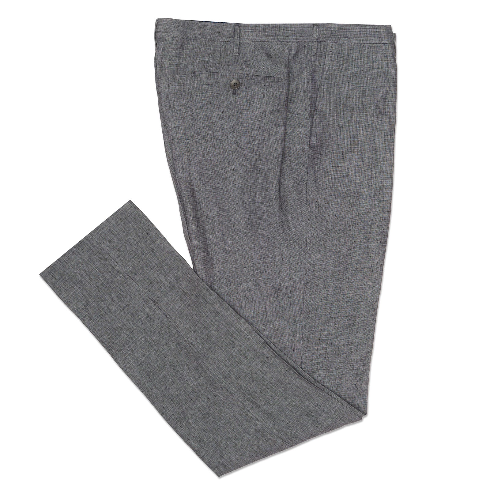 ROTA for VANNUCCI Gray Linen Dress Pants EU 58 NEW US 42