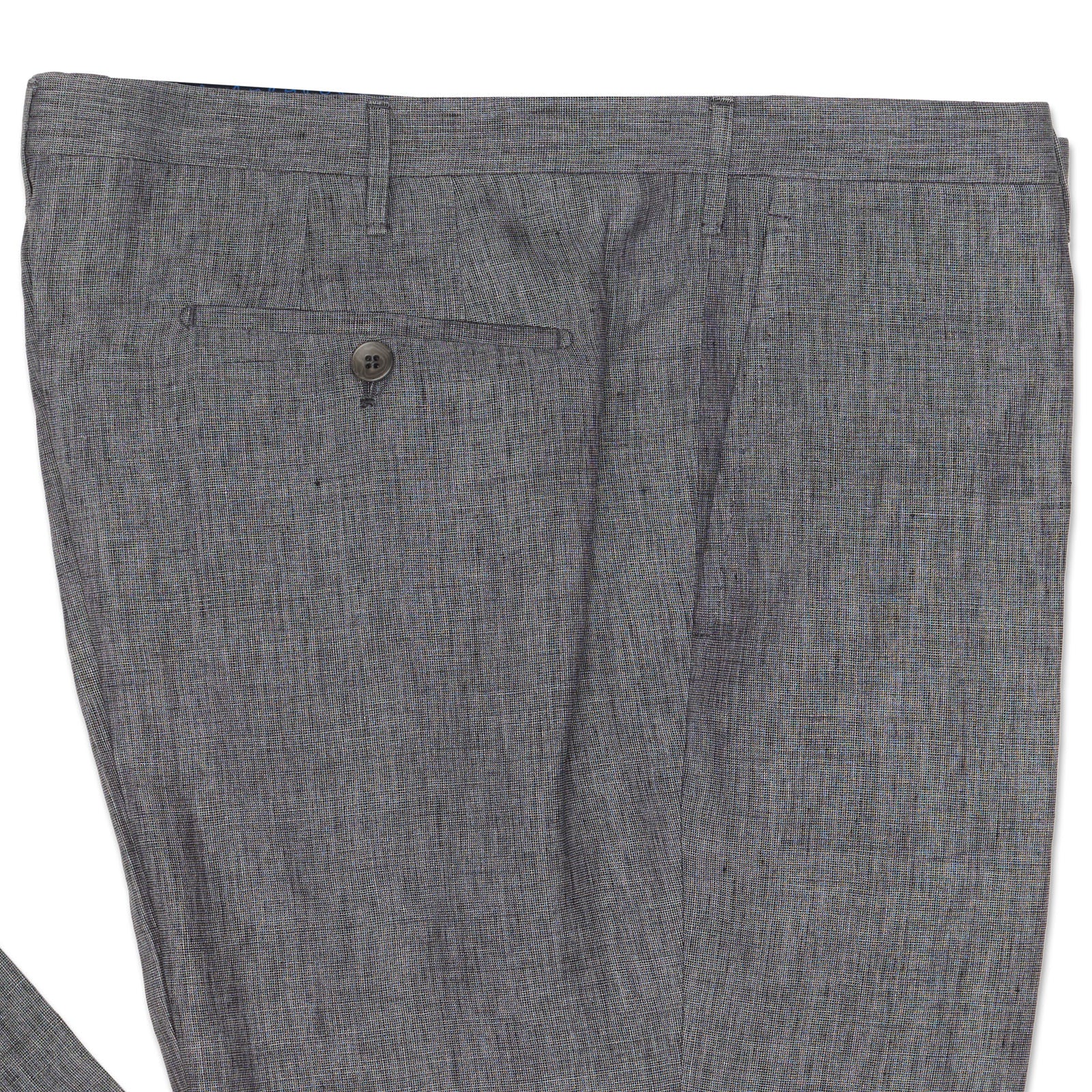 ROTA for VANNUCCI Gray Linen Dress Pants EU 58 NEW US 42