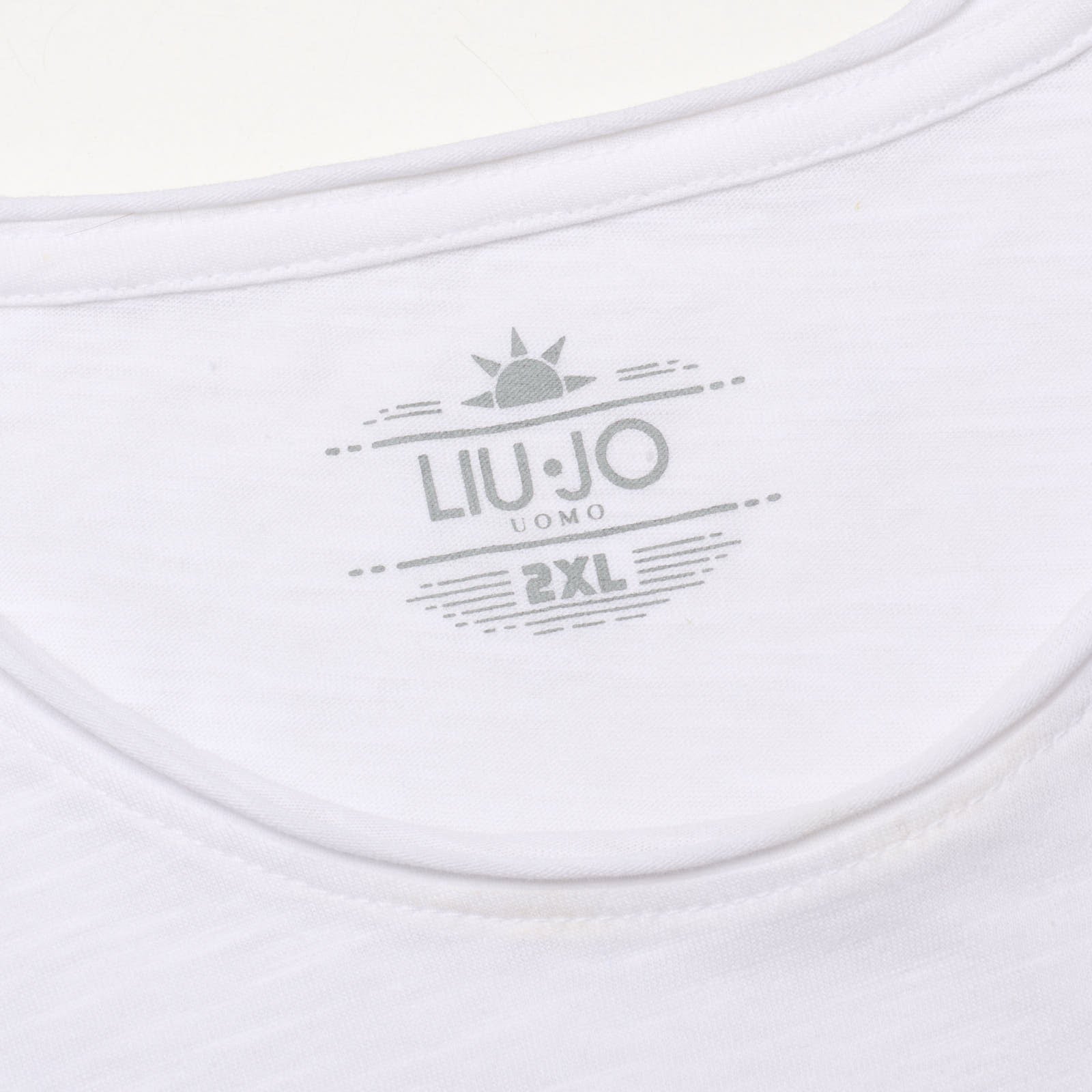 LIU JO Milano White Icecream Print Chest Pocket Short Sleeve T-Shirt