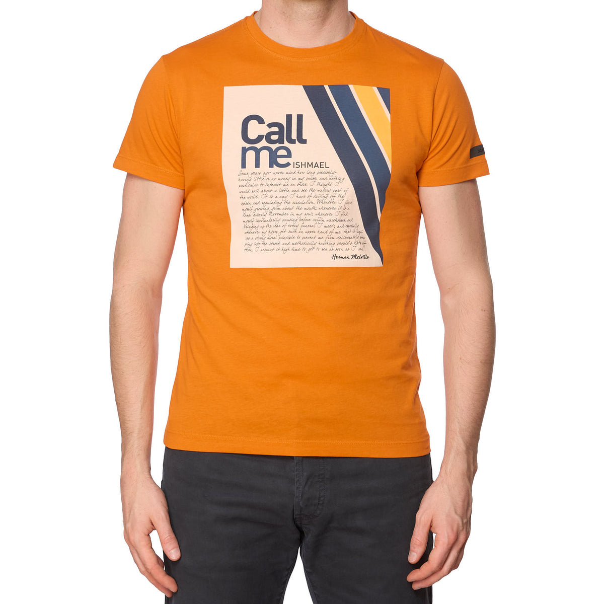 RRD Milano Orange Moby-Dick Call me Ishmael Cotton Short Sleeve T-Shir