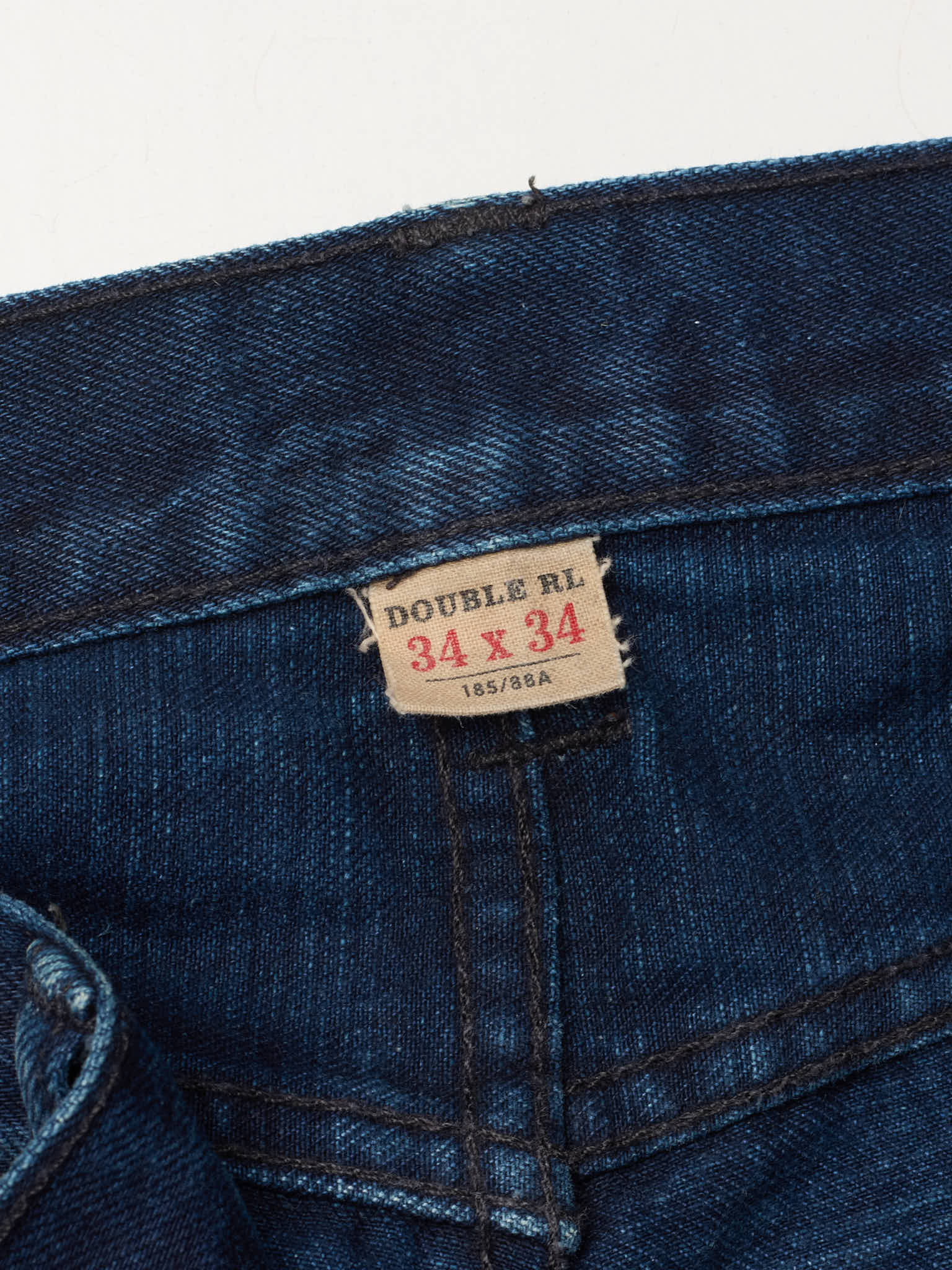 RRL RALPH LAUREN Double RL Blue Slim Narrow Fit Selvedge Jeans USA