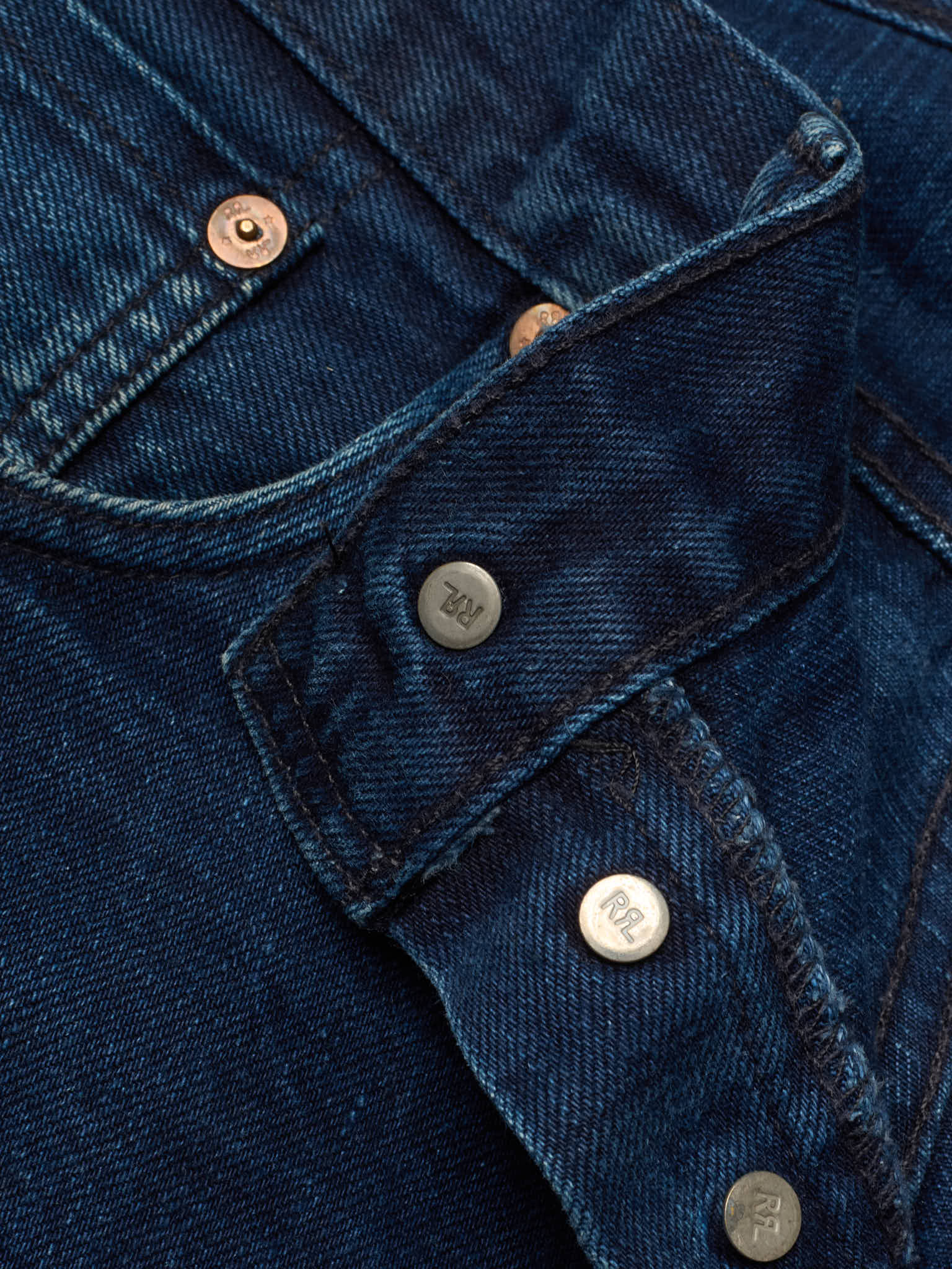 RRL RALPH LAUREN Double RL Blue Slim Narrow Fit Selvedge Jeans USA
