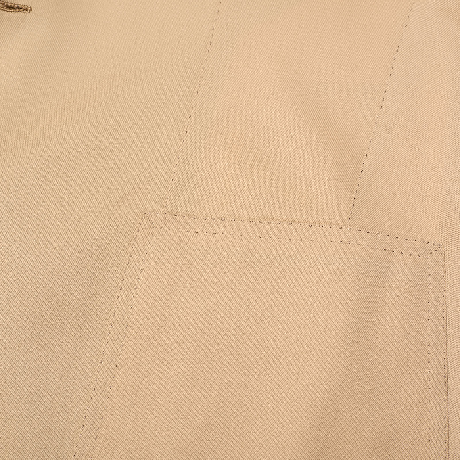 RUBINACCI LH Handmade Bespoke Beige Cotton Jacket EU 50 US 40