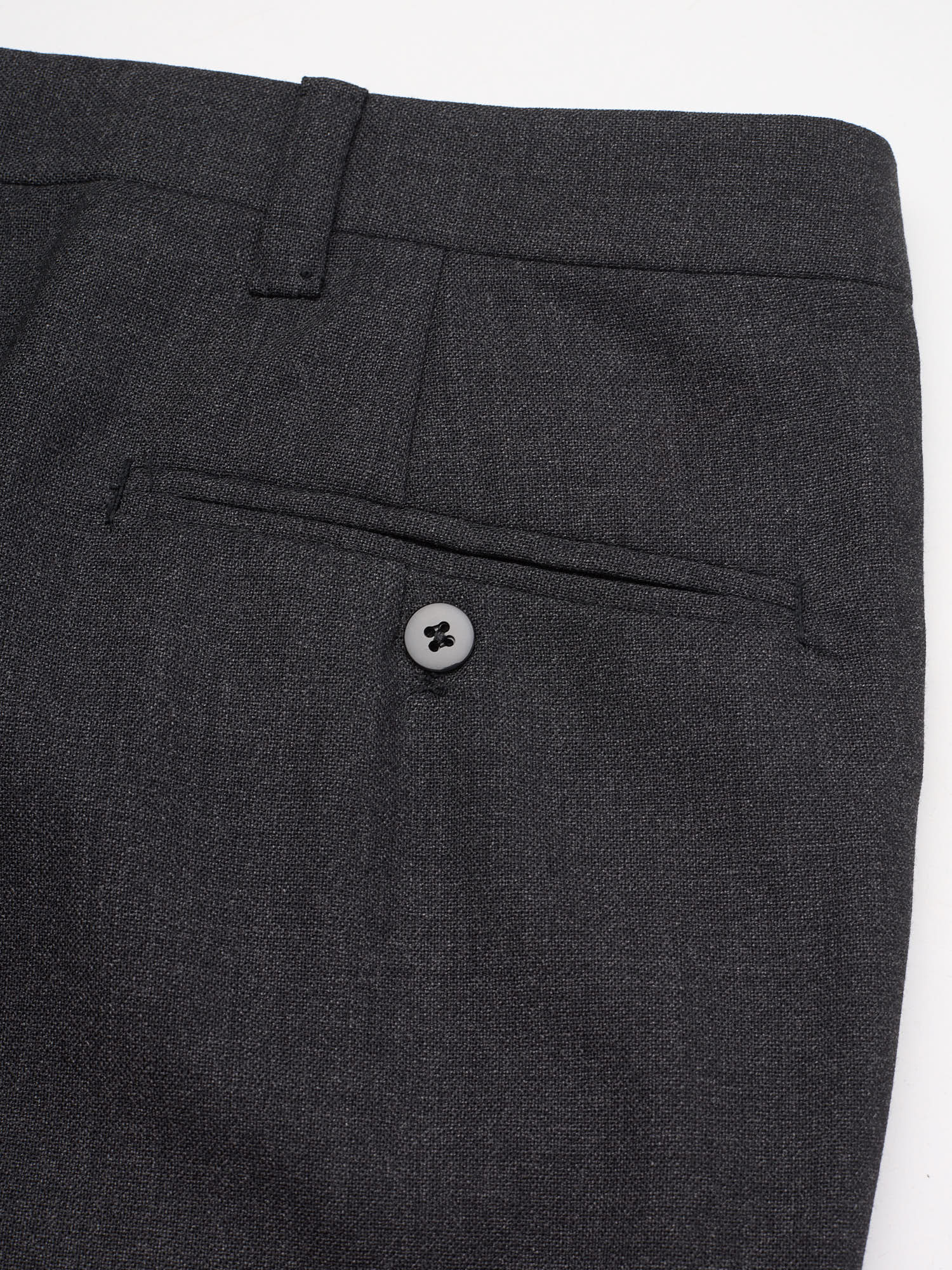 RUBINACCI LH Handmade Bespoke Charcoal Gray Fresco Wool Suit