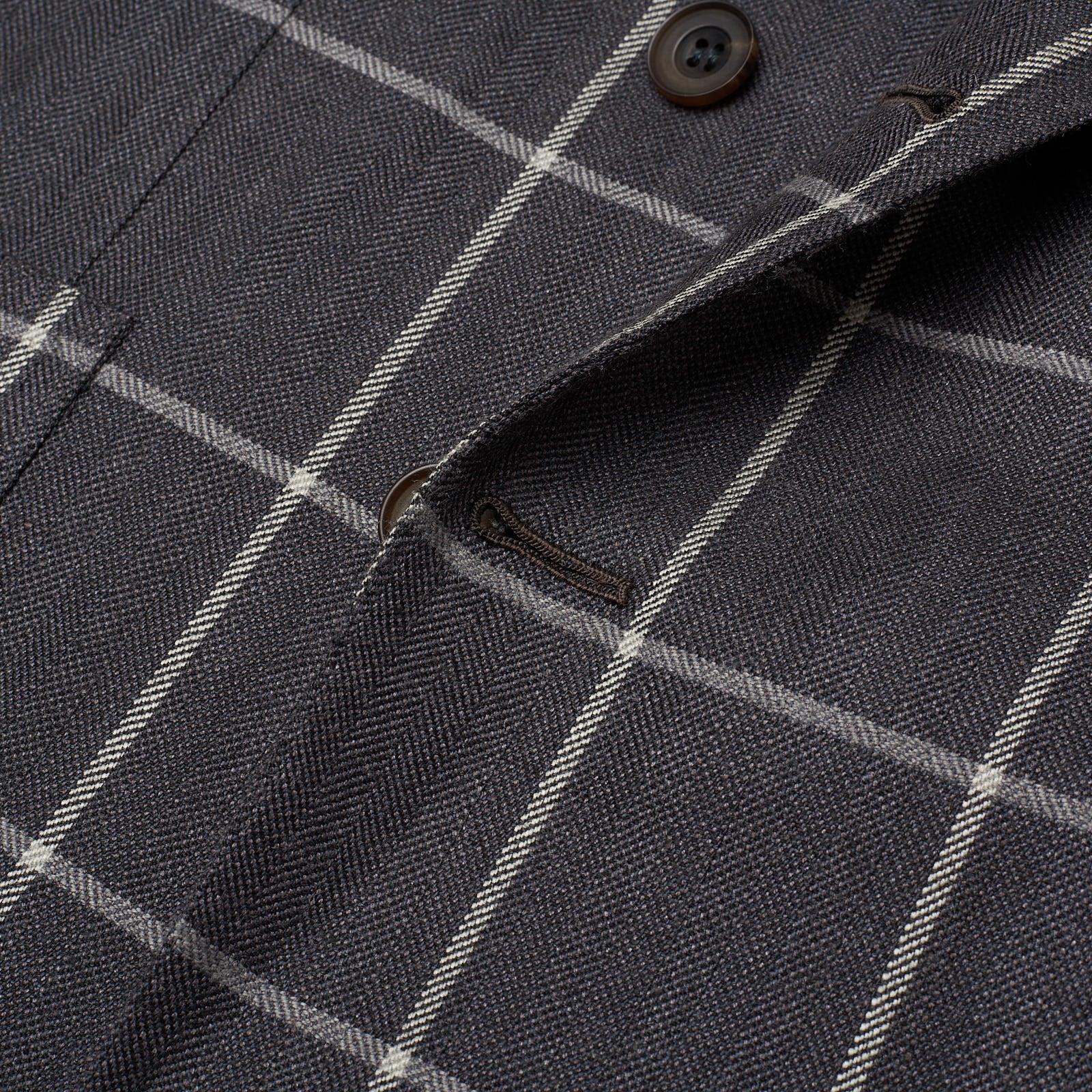 RUBINACCI LH Handmade Bespoke Gray Wool-Silk-Cashmere DB Jacket EU 50 US 40 RUBINACCI