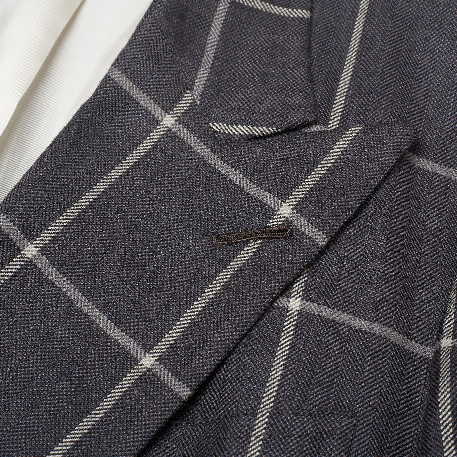 RUBINACCI LH Handmade Bespoke Gray Wool-Silk-Cashmere DB Jacket EU 50 US 40 RUBINACCI