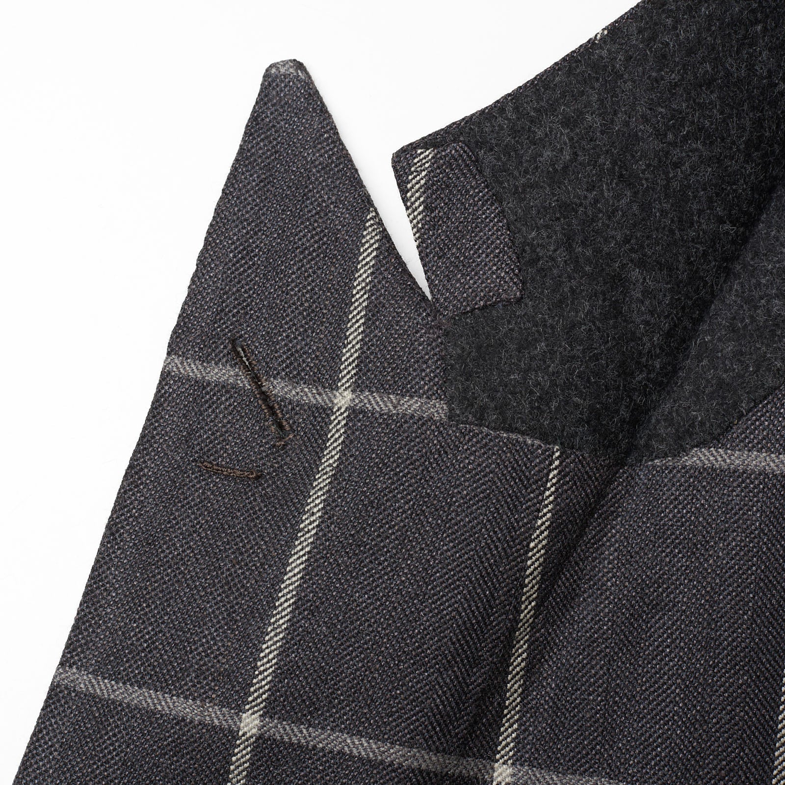 RUBINACCI LH Handmade Bespoke Gray Wool-Silk-Cashmere DB Jacket EU 50 US 40 RUBINACCI