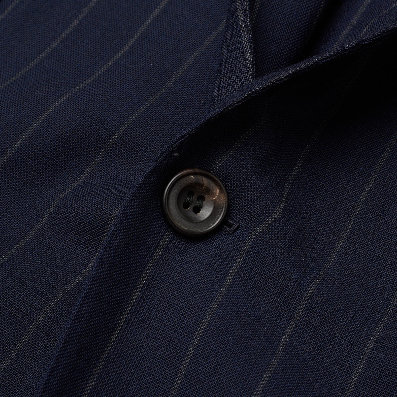 RUBINACCI LH Handmade Bespoke Blue Striped Mohair 1 Button Jacket EU 50 US 40 RUBINACCI