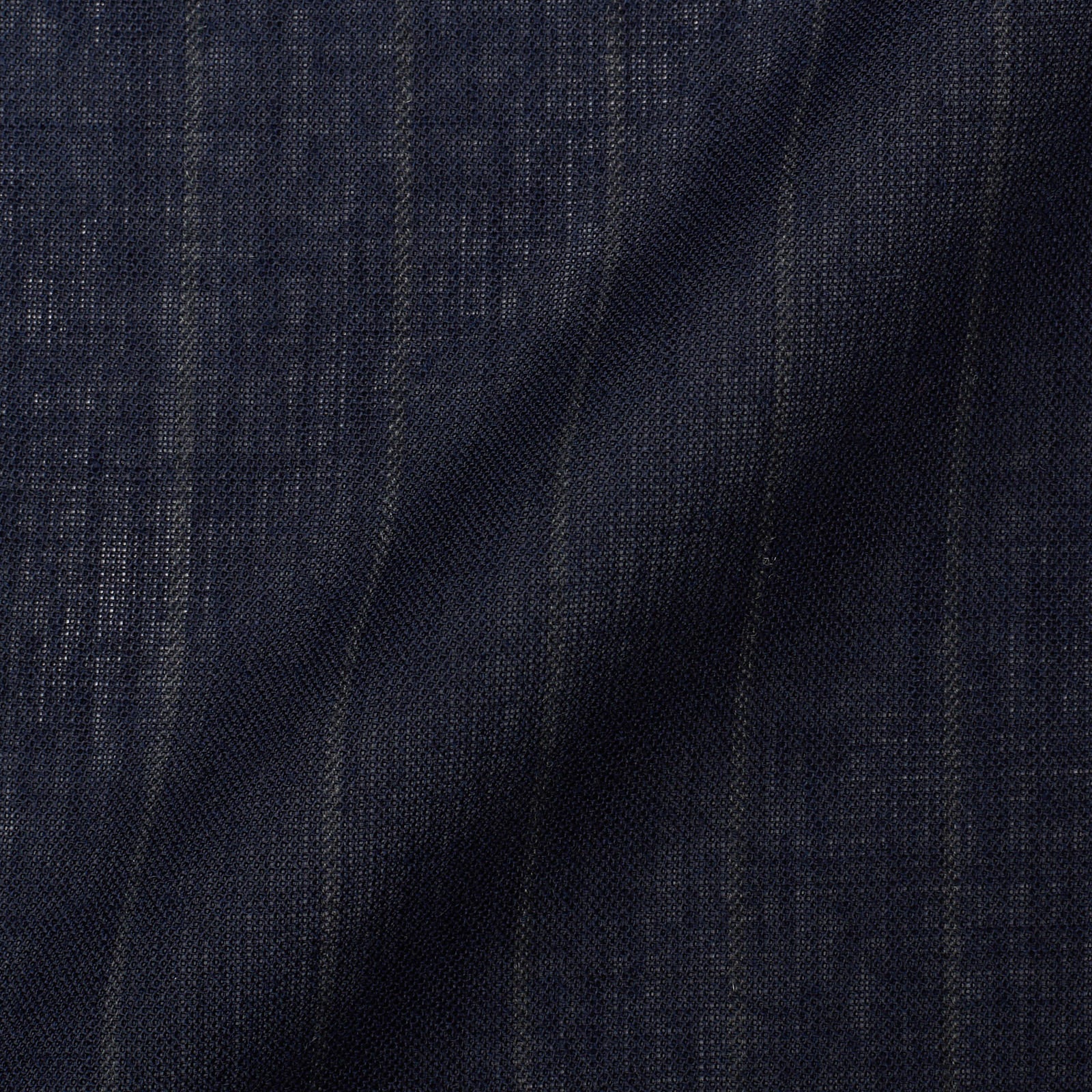 RUBINACCI LH Handmade Bespoke Blue Striped Mohair 1 Button Jacket EU 50 US 40 RUBINACCI