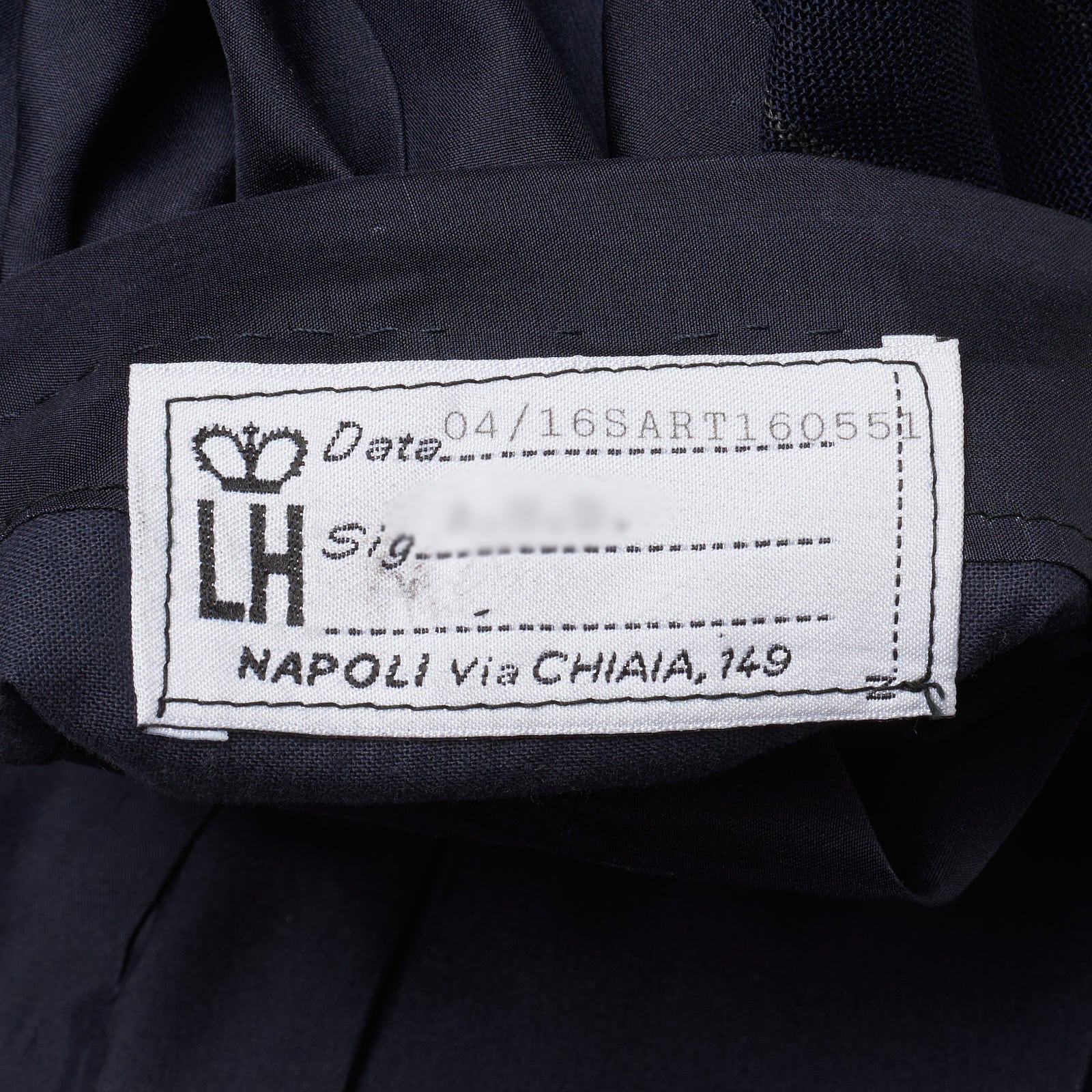 RUBINACCI LH Handmade Bespoke Blue Striped Mohair 1 Button Jacket EU 50 US 40 RUBINACCI