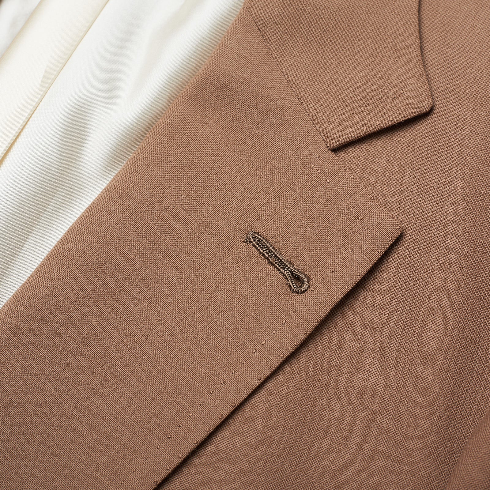 RUBINACCI LH Handmade Bespoke Taupe Gray Wool-Mohair Jacket EU 50 US 40 RUBINACCI