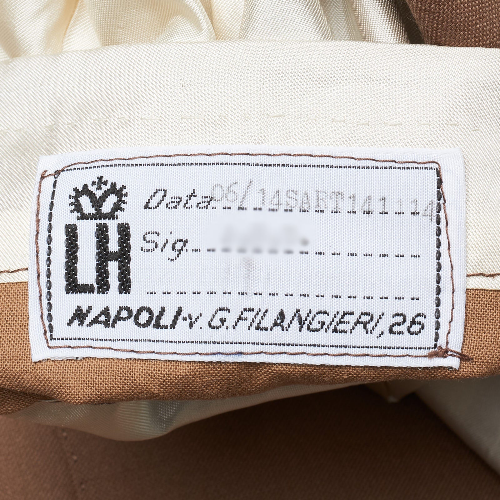 RUBINACCI LH Handmade Bespoke Taupe Gray Wool-Mohair Jacket EU 50 US 40 RUBINACCI