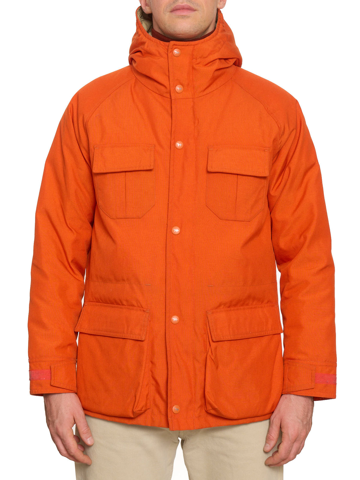 Rare HOLUBAR "Deer Hunter" Orange Cordura Down Filled Parka Jacket NEW