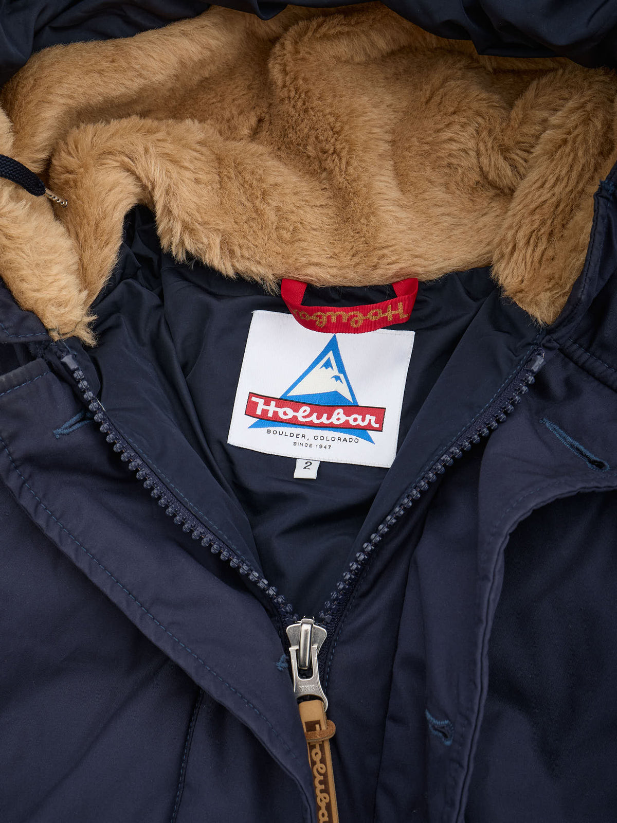 Rare HOLUBAR "Explorer" Navy Blue Cotton Down Parka Cabourn Everest