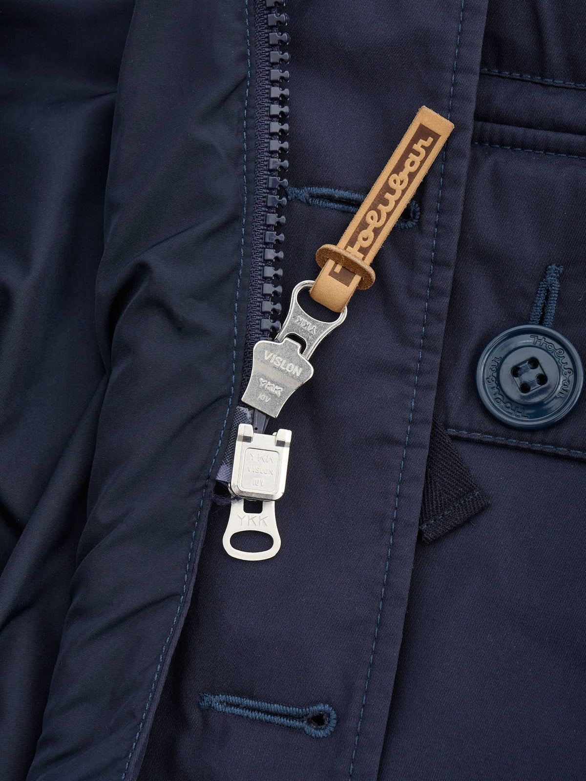Rare HOLUBAR "Explorer" Navy Blue Cotton Down Parka Cabourn Everest