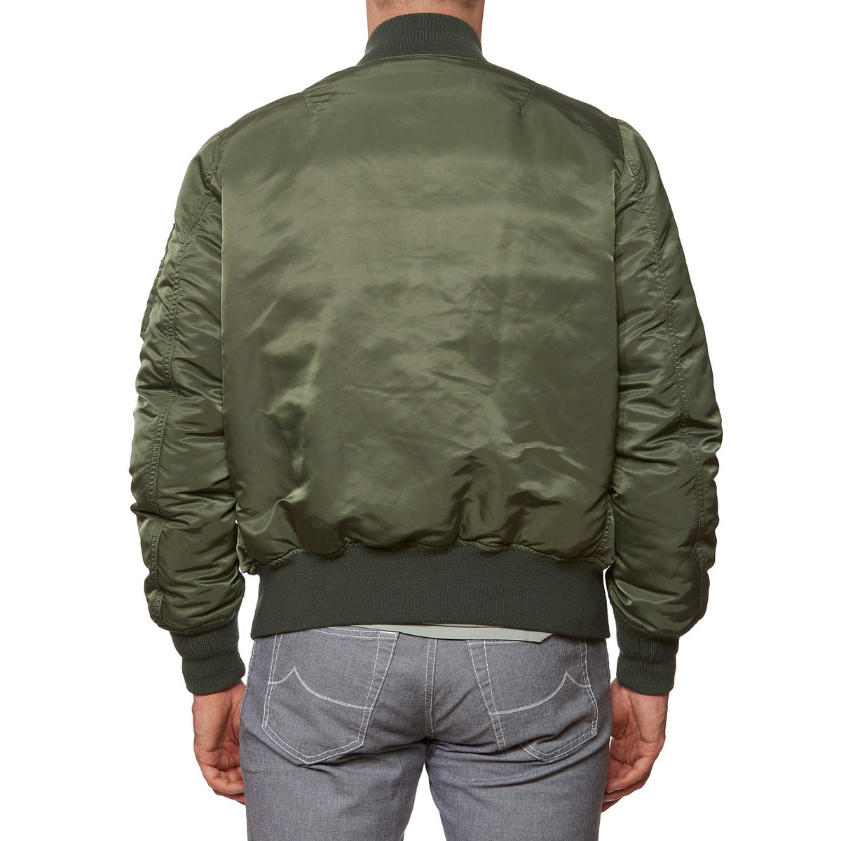 Rare LOW HURTZ Green-Orange Reversible Down Filled Bomber Jacket NEW Size L
