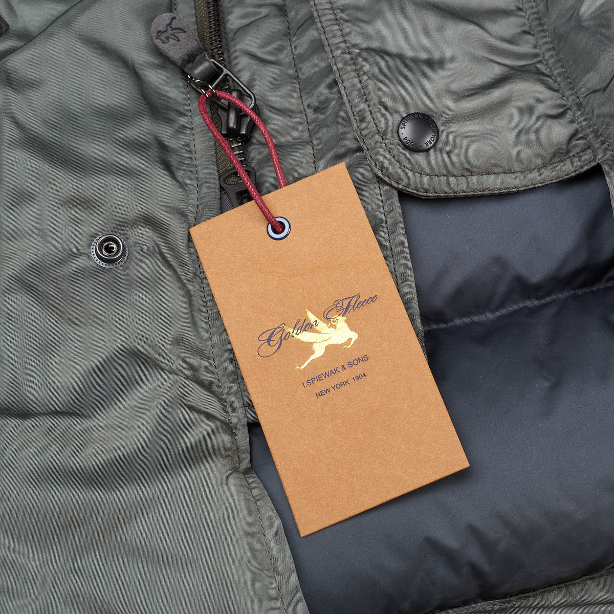 Rare SPIEWAK & SONS Golden Fleece N3-B USA Down Parka NEW US L Slim Fit I. SPIEWAK & SONS