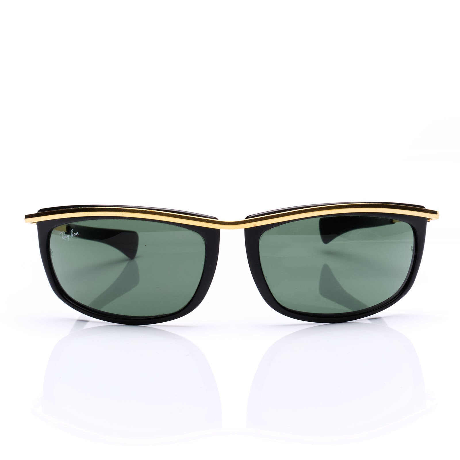 Rare B&L RAY BAN Black-Gold Olympian I RB2319 Sunglasses G-15 62mm