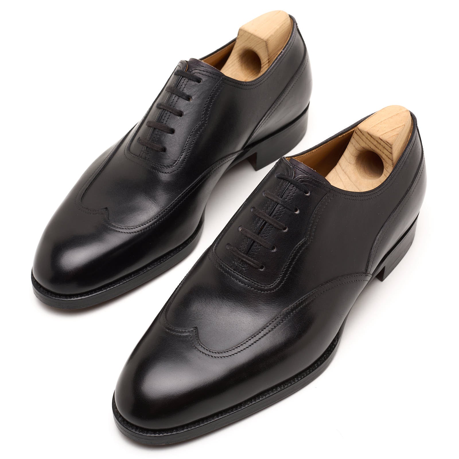 SAINT CRISPIN'S MOD 104 Black Leather Oxford Dress Shoes  UK 5.5F NEW US 6.5