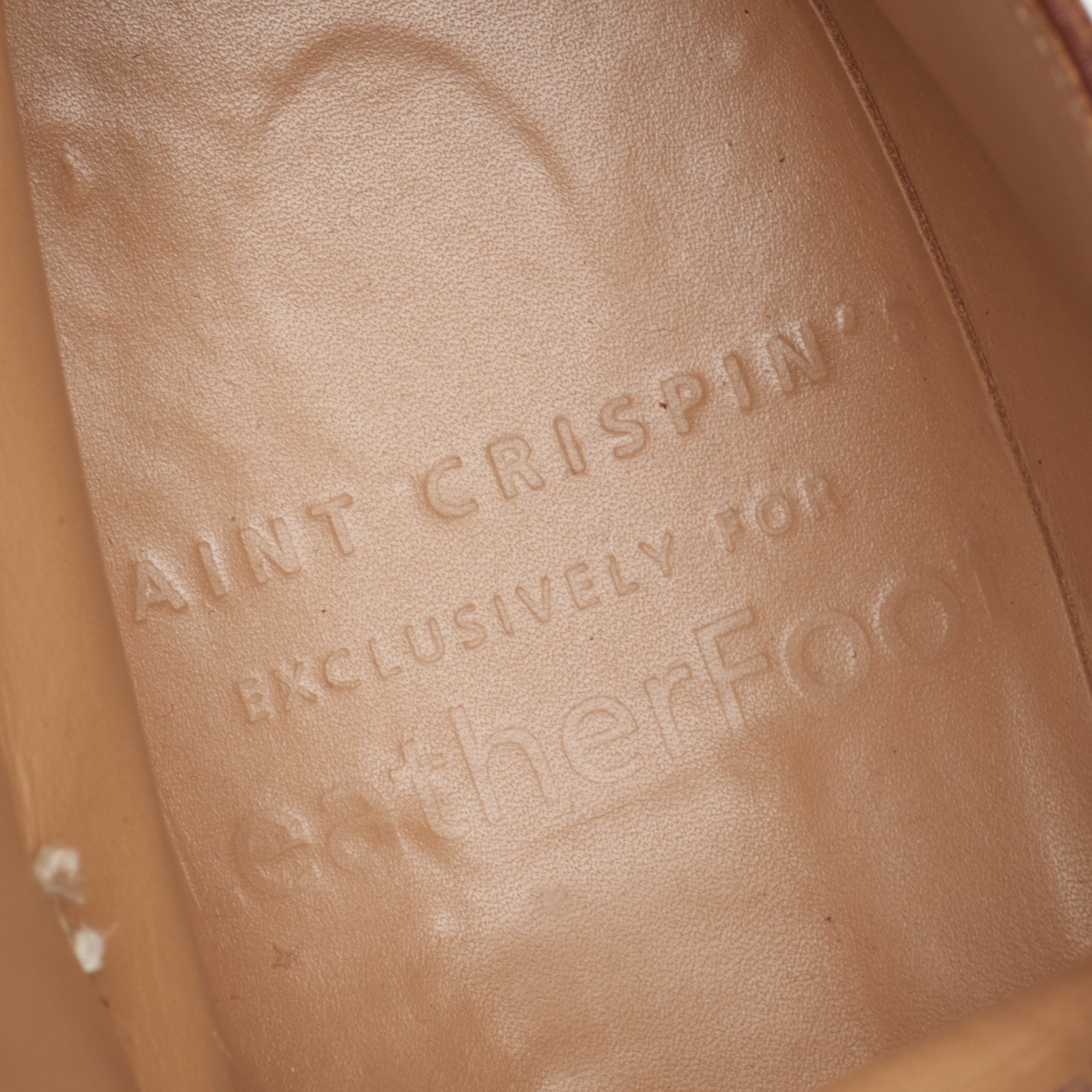 SAINT CRISPIN'S MOD 541 Cognac Leather Double Monk Boots Shoes 7.5 US 8.5 Trees SAINT CRISPIN'S