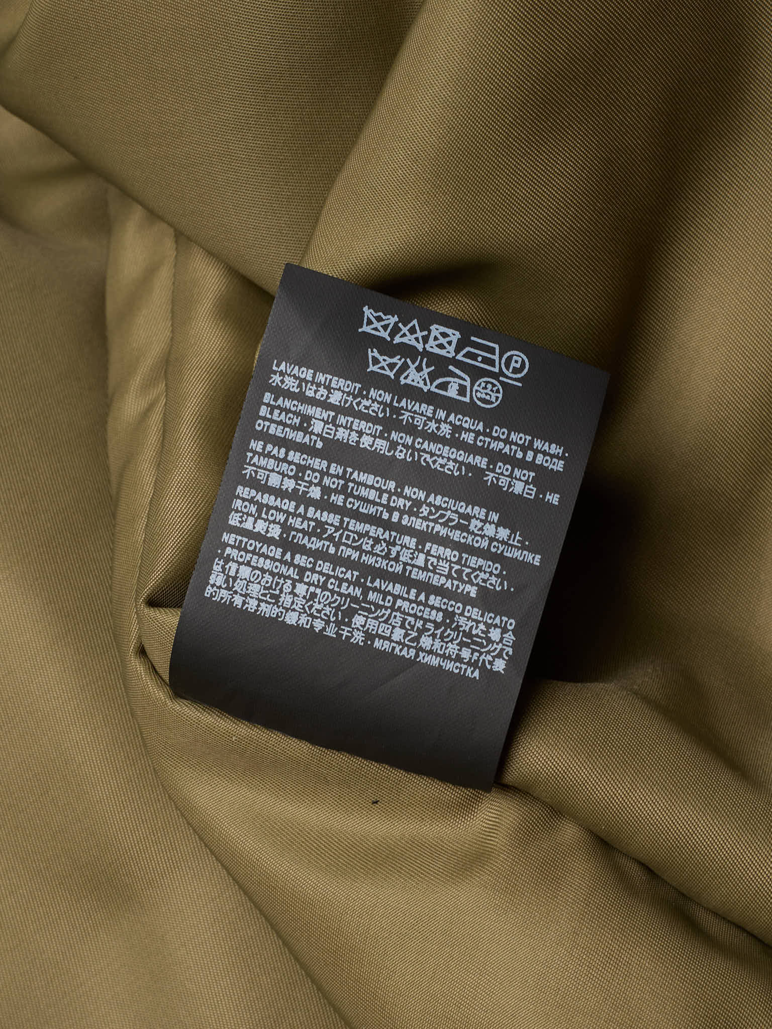 SAINT LAURENT Paris 'MA–1' Military Green Bomber Jacket