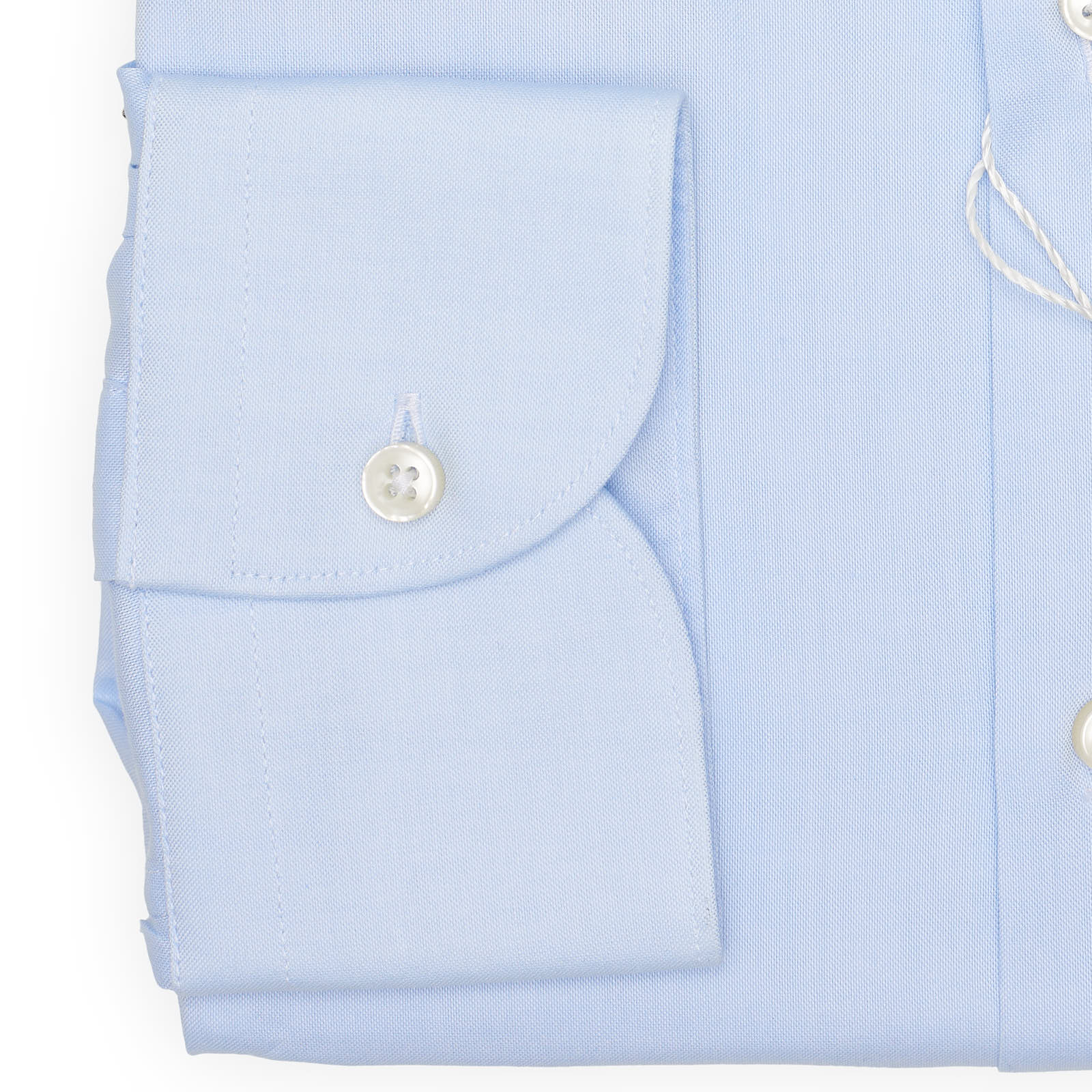 SARTORIA CAMPO NAPOLI Blue Broadcloth Cotton Dress Shirt NEW