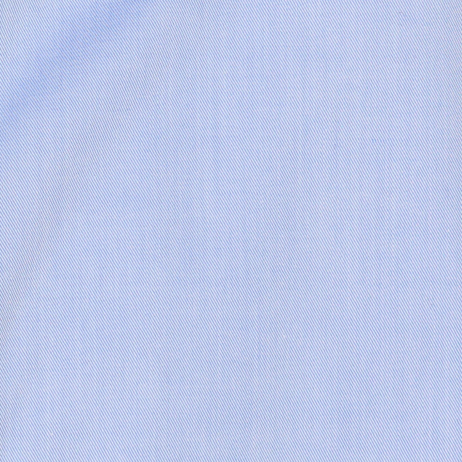 SARTORIA CAMPO Napoli Blue Twill Cotton Dress Shirt EU 38 NEW US 15