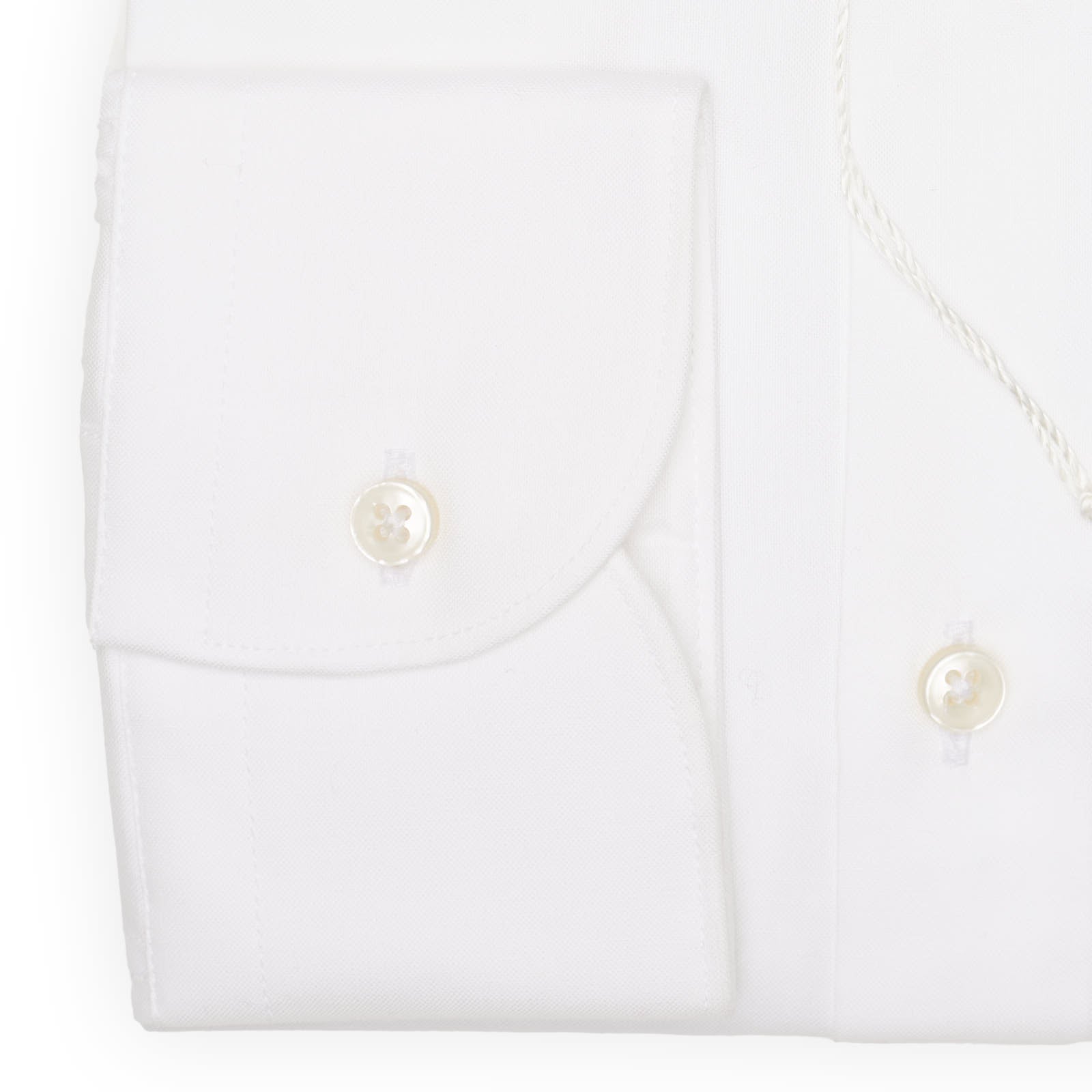 SARTORIA CAMPO Napoli White Poplin Cotton Dress Shirt NEW