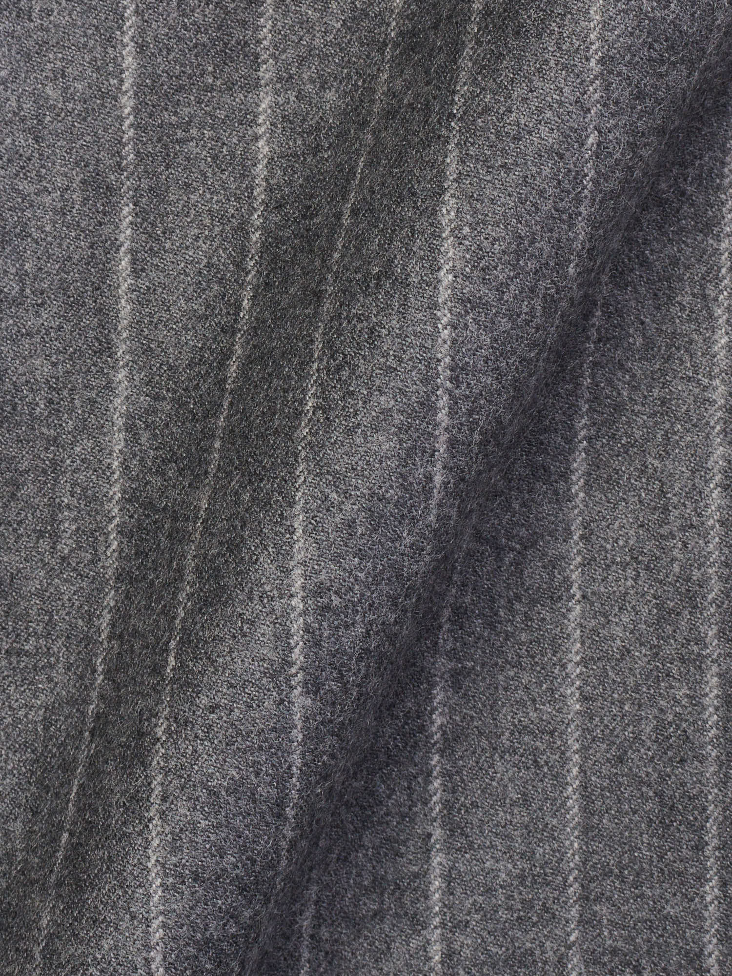 SARTORIA CHIAIA Handmade Gray Wool Chalk Striped Dress Pants EU 52 US 36