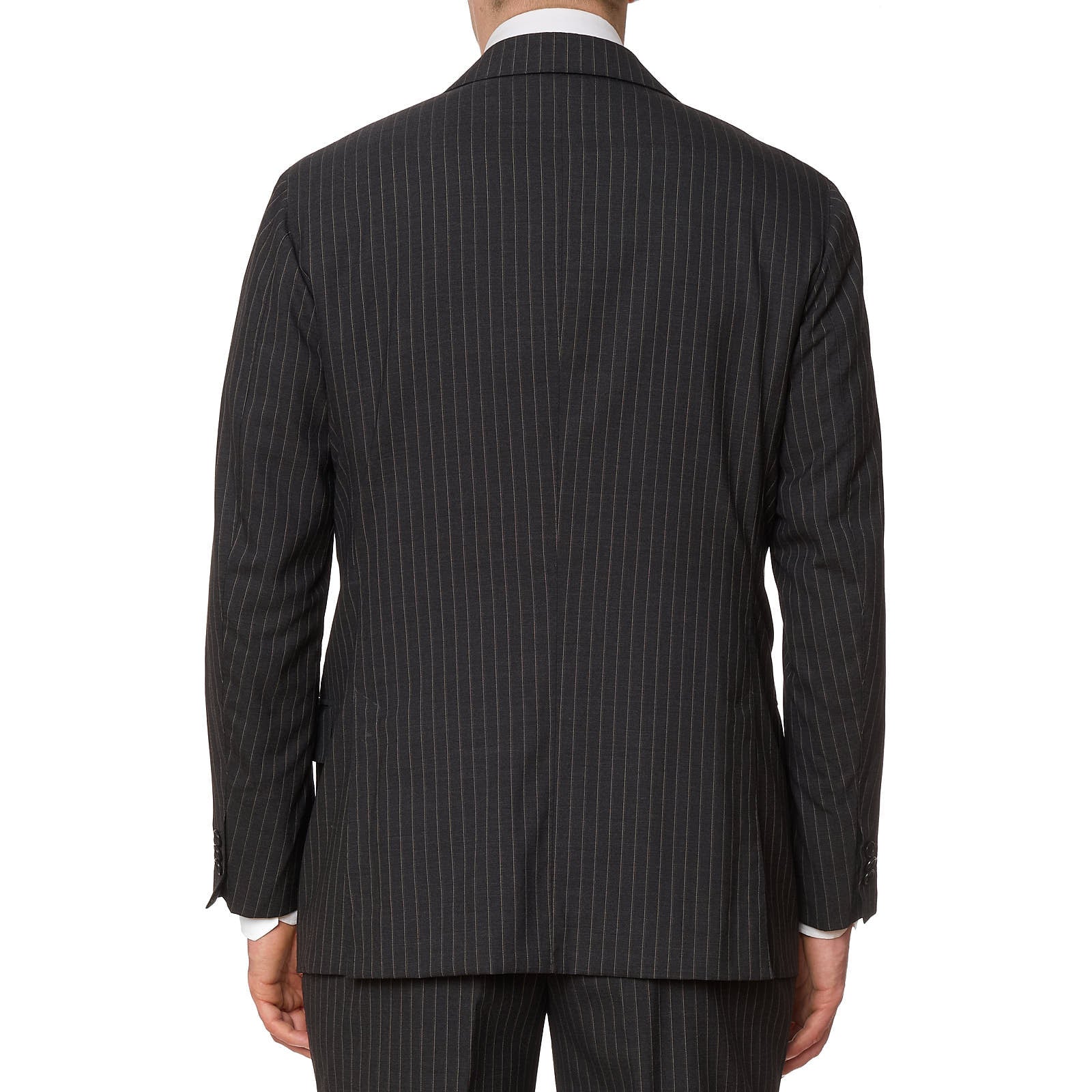 SARTORIA CIARDI Napoli Gray Pinstripe Wool Suits EU 50 NEW US 40