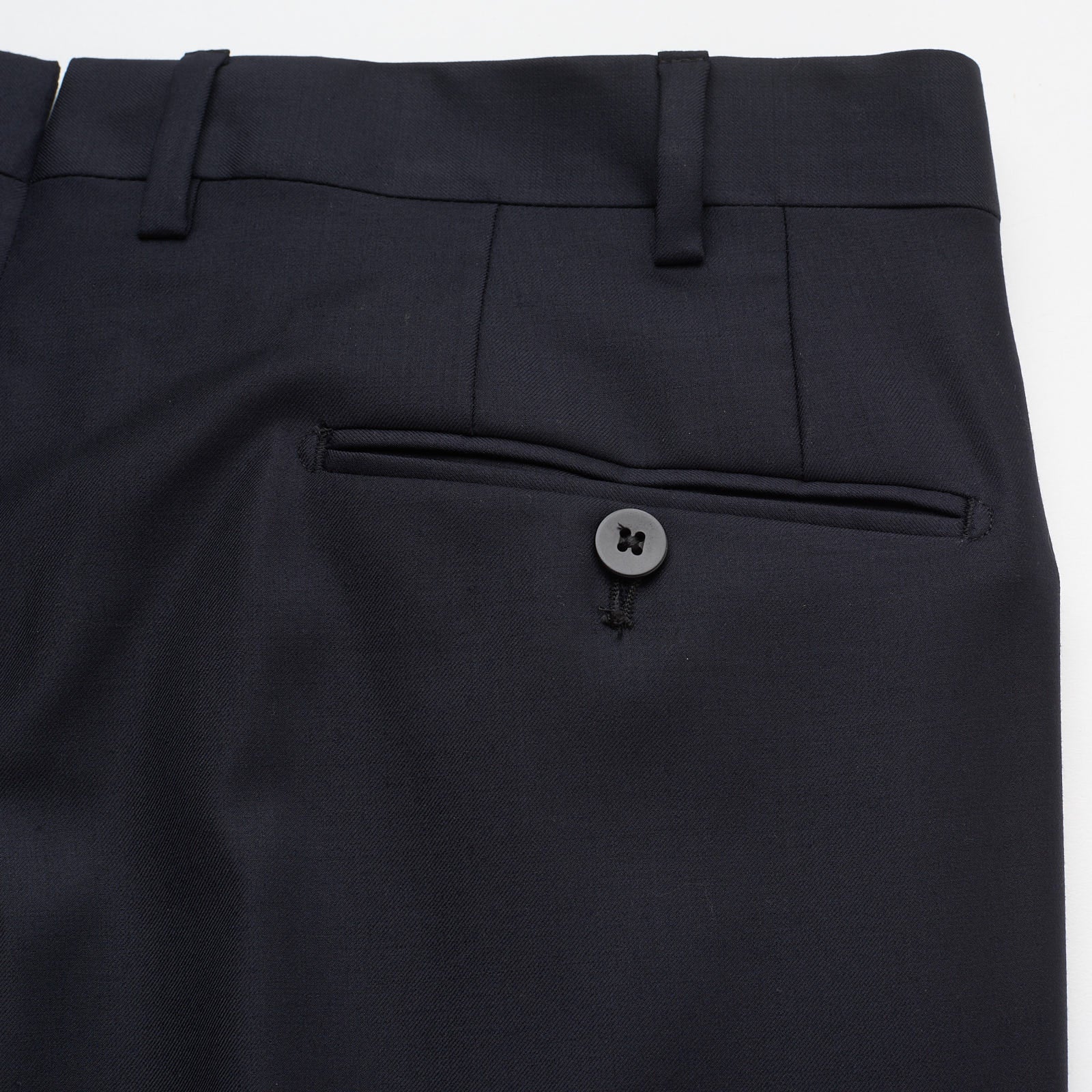 SARTORIA PARTENOPEA Handmade Black Super 130'S Dress Pants NEW EU 56 US 40