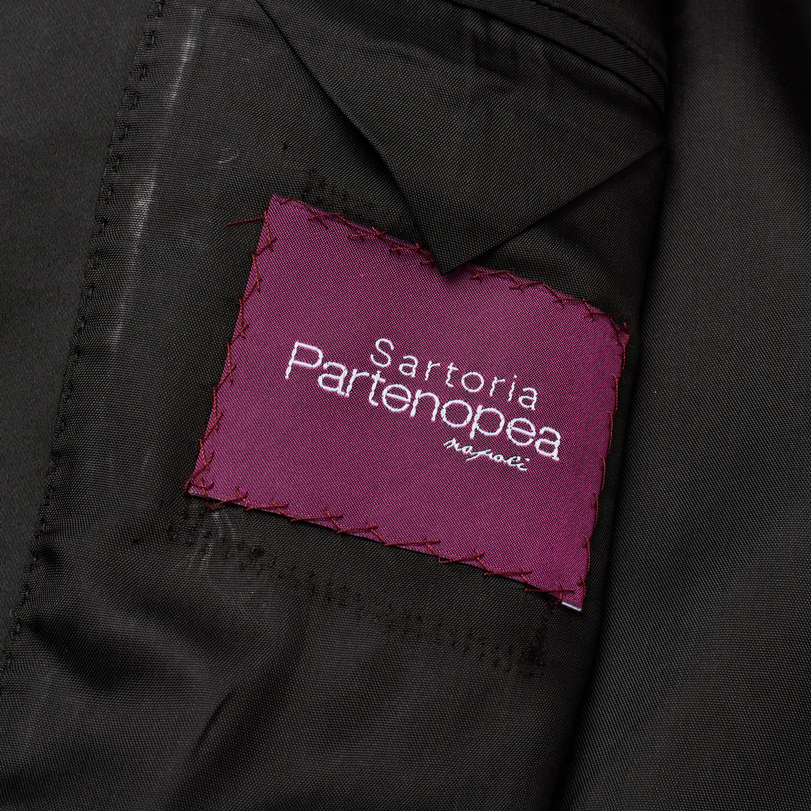 SARTORIA PARTENOPEA Black Cotton Velvet Tuxedo Peak Lapel Jacket NEW Current Model