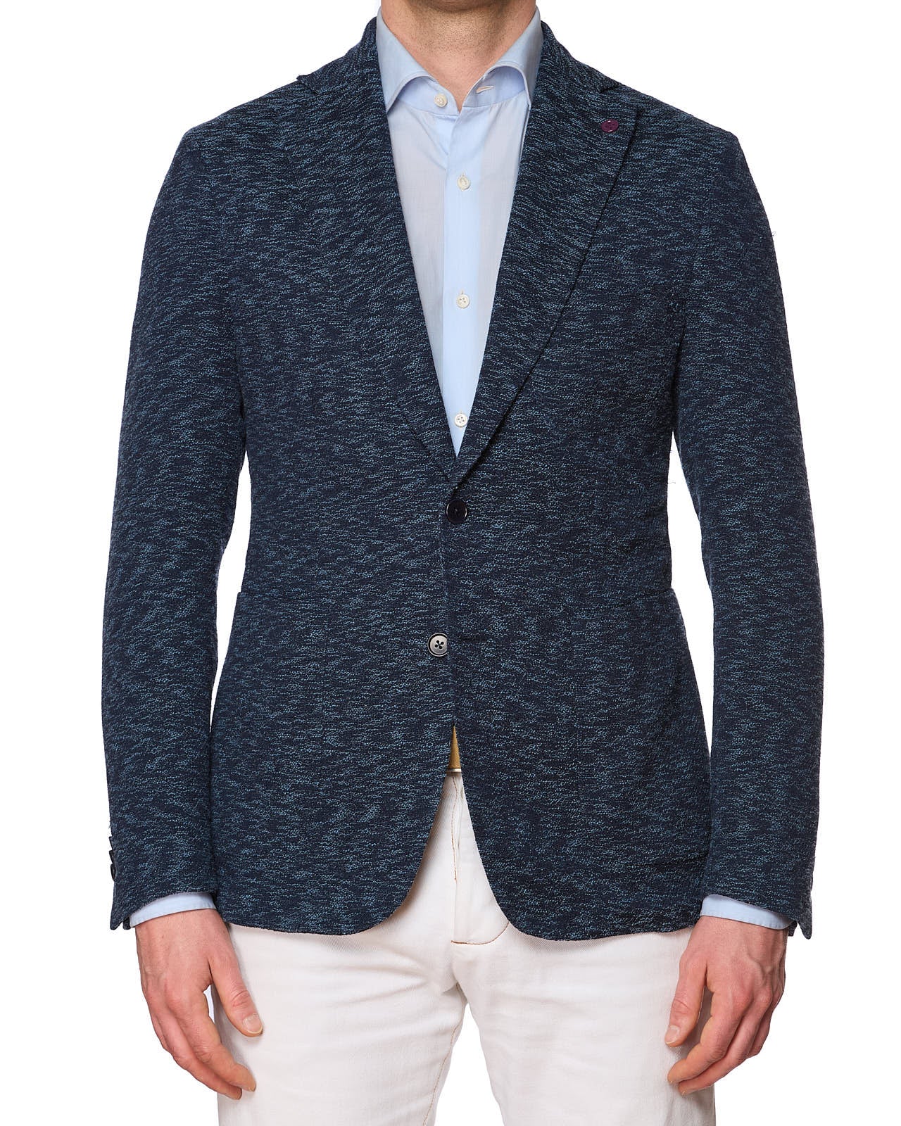 SARTORIA PARTENOPEA Blue Cotton Jacket Blazer EU 48 NEW US 38 Current Model