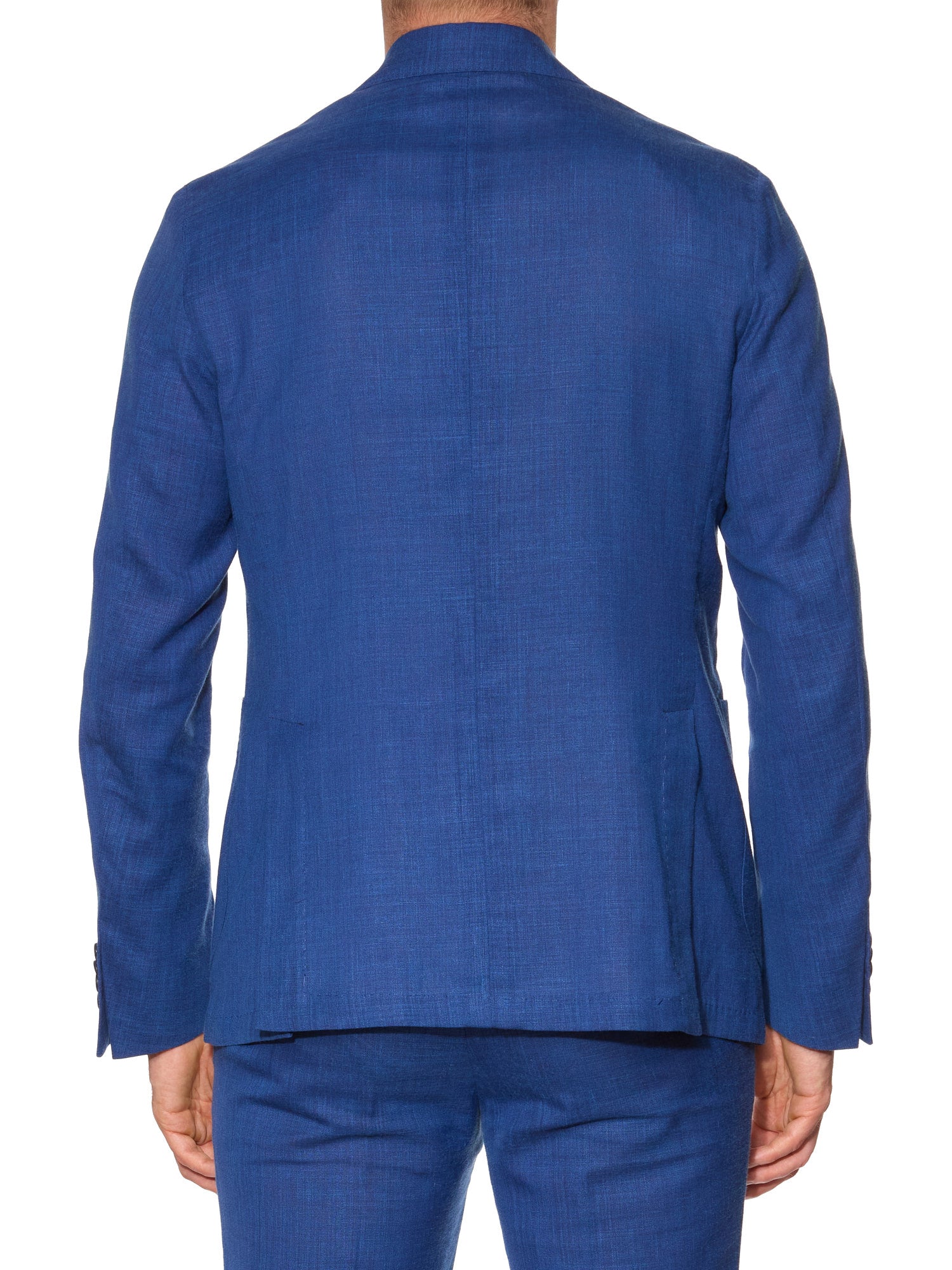 SARTORIA PARTENOPEA Blue Linen Blend Unlined Jacket EU 50 NEW US 40 Current Model