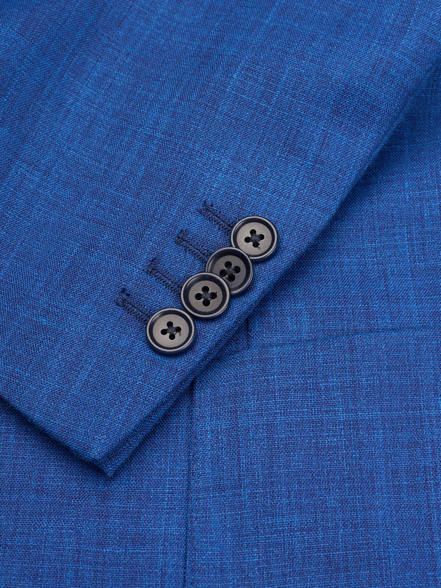 SARTORIA PARTENOPEA Blue Linen Blend Unlined Jacket EU 50 NEW US 40 Current Model