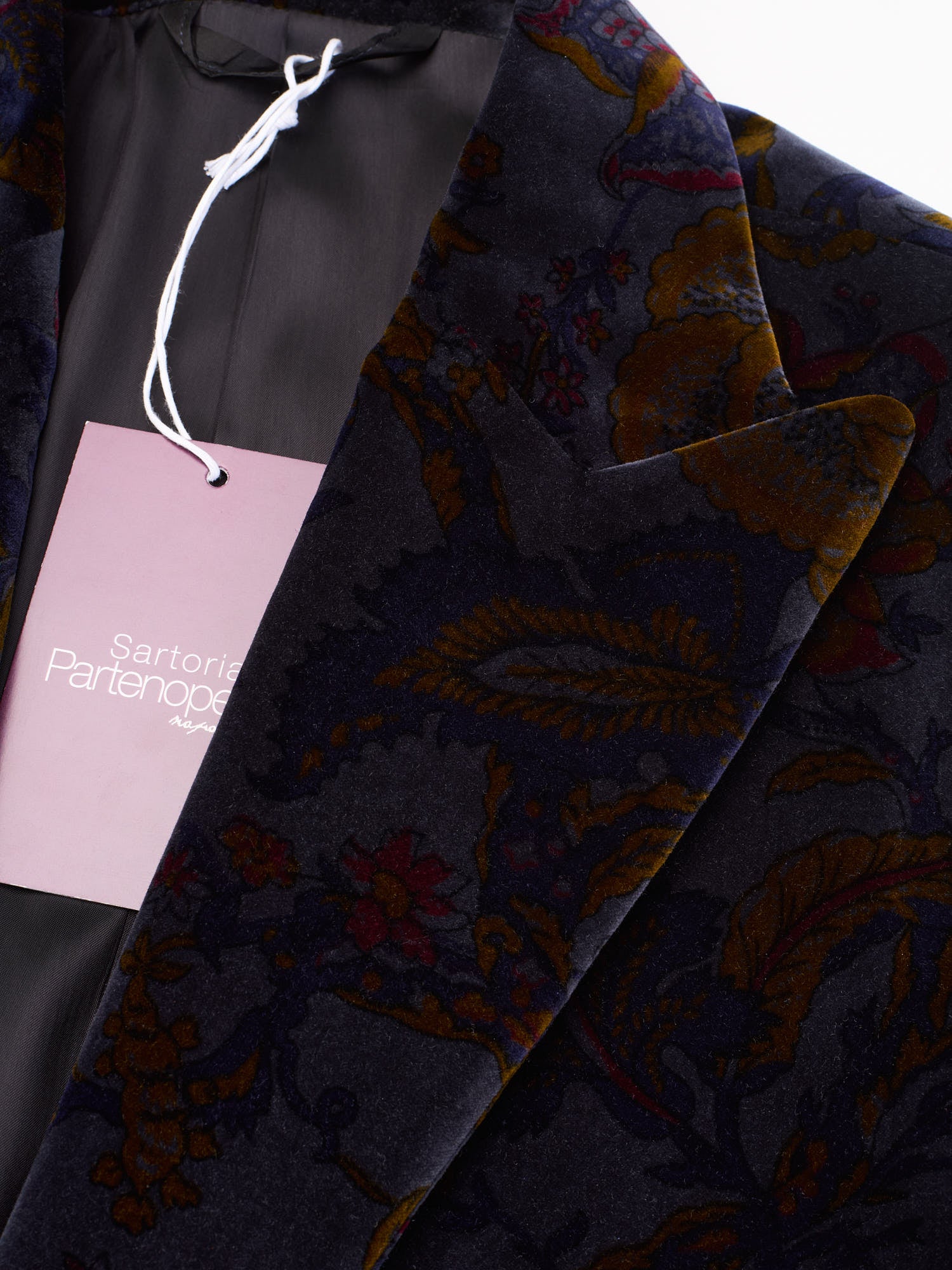 SARTORIA PARTENOPEA Blue Velvet Dinner Jacket Blazer EU 50 NEW US 40 Current Model