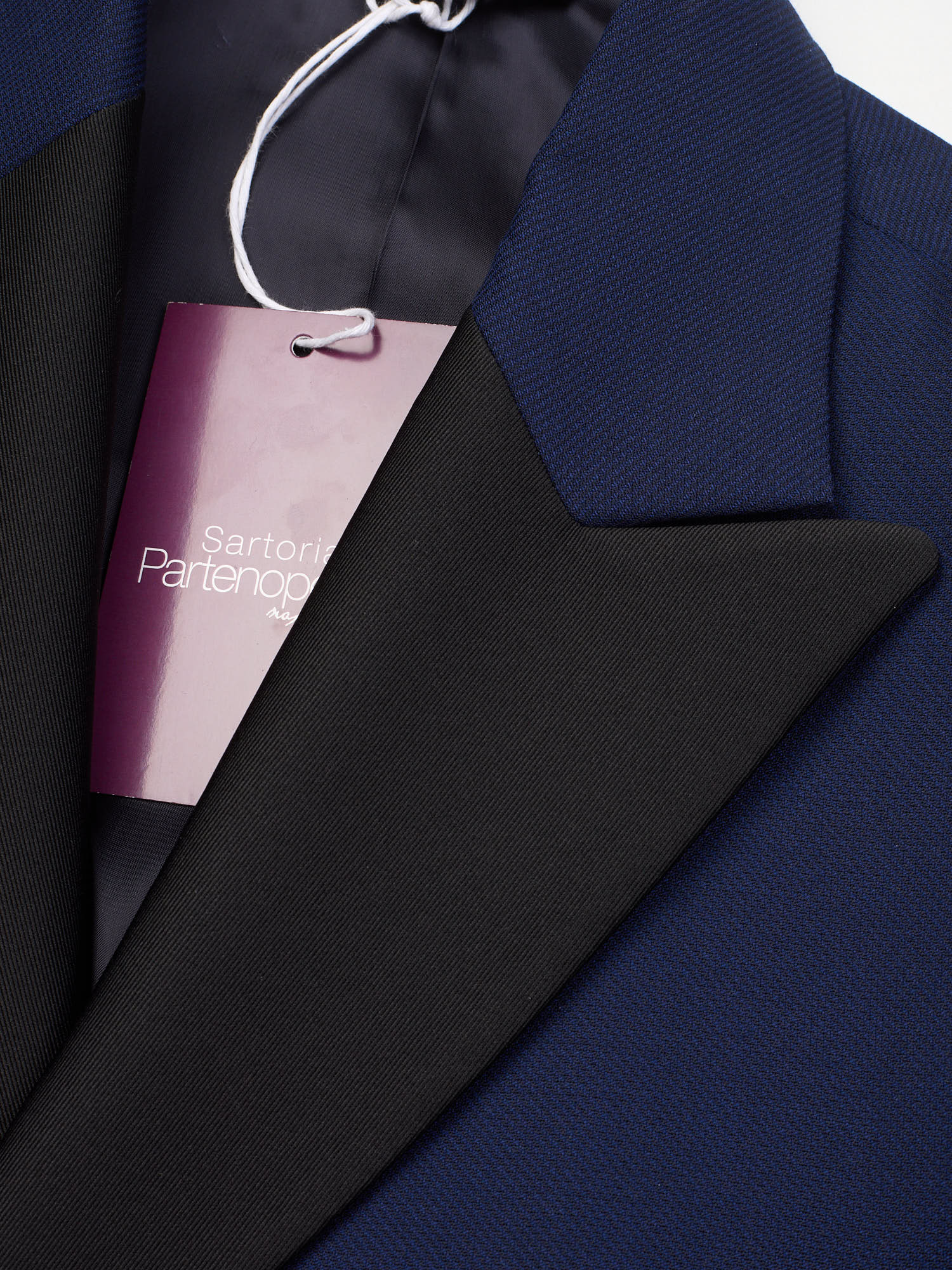 SARTORIA PARTENOPEA Blue Dinner Smoking Jacket EU 50 NEW US 40 Current Model