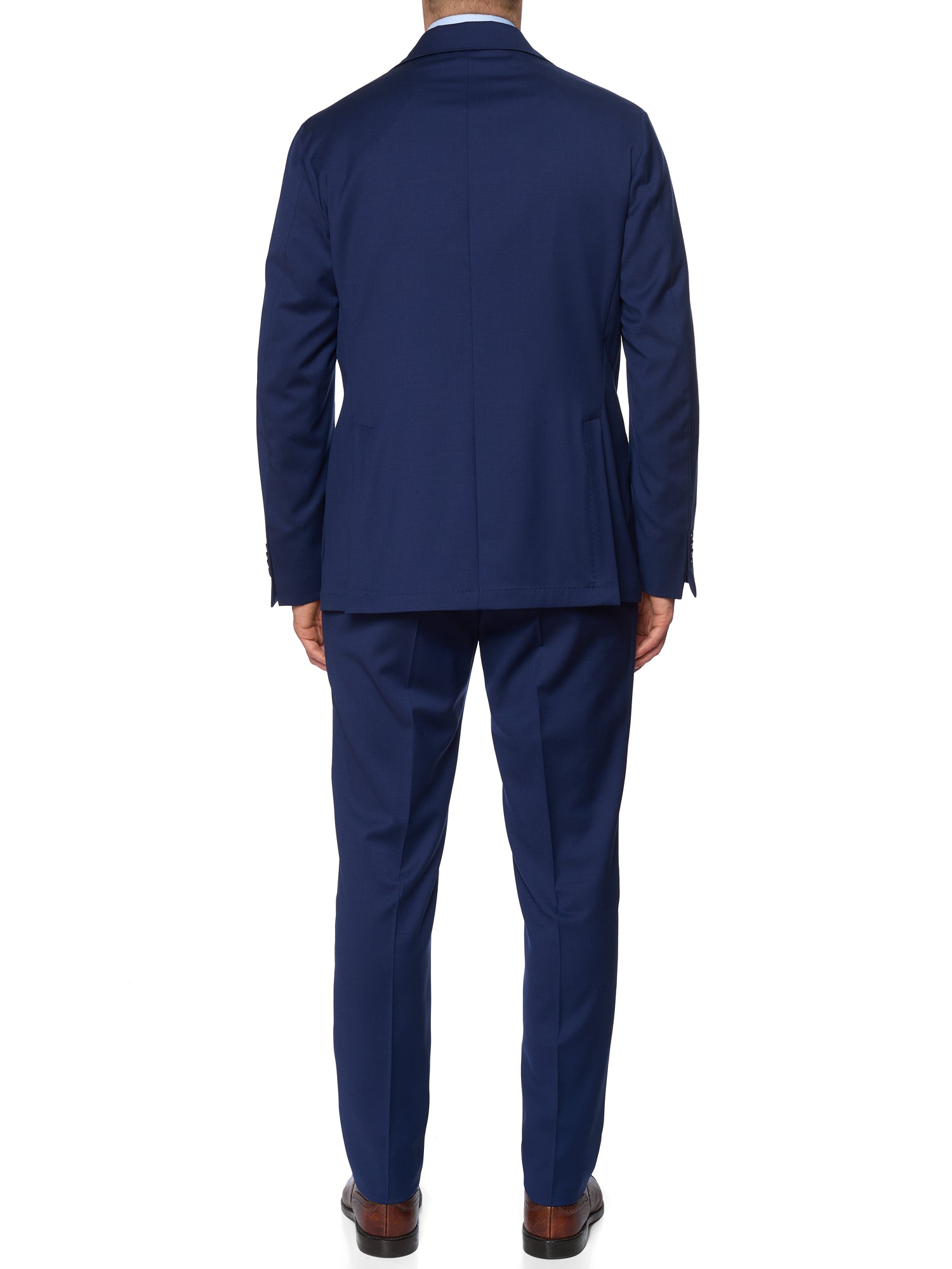 SARTORIA PARTENOPEA Blue Wool Super 120'S Unlined Suit NEW 2025 Exclusive