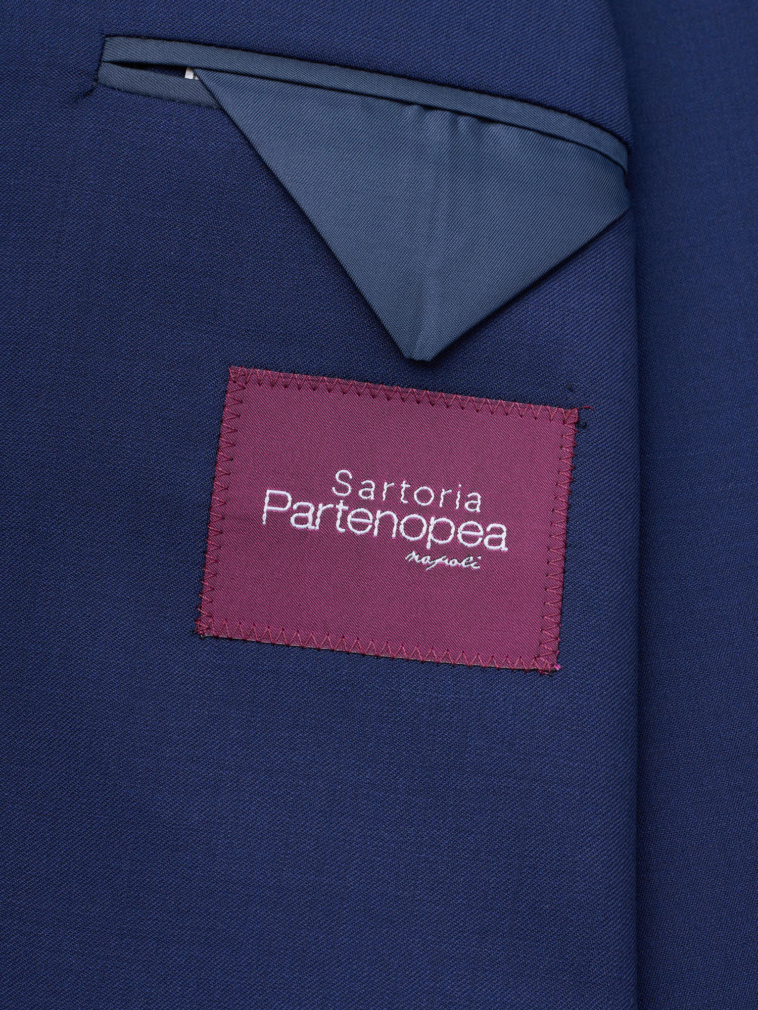 SARTORIA PARTENOPEA Blue Wool Super 120'S Unlined Suit NEW 2025 Exclusive