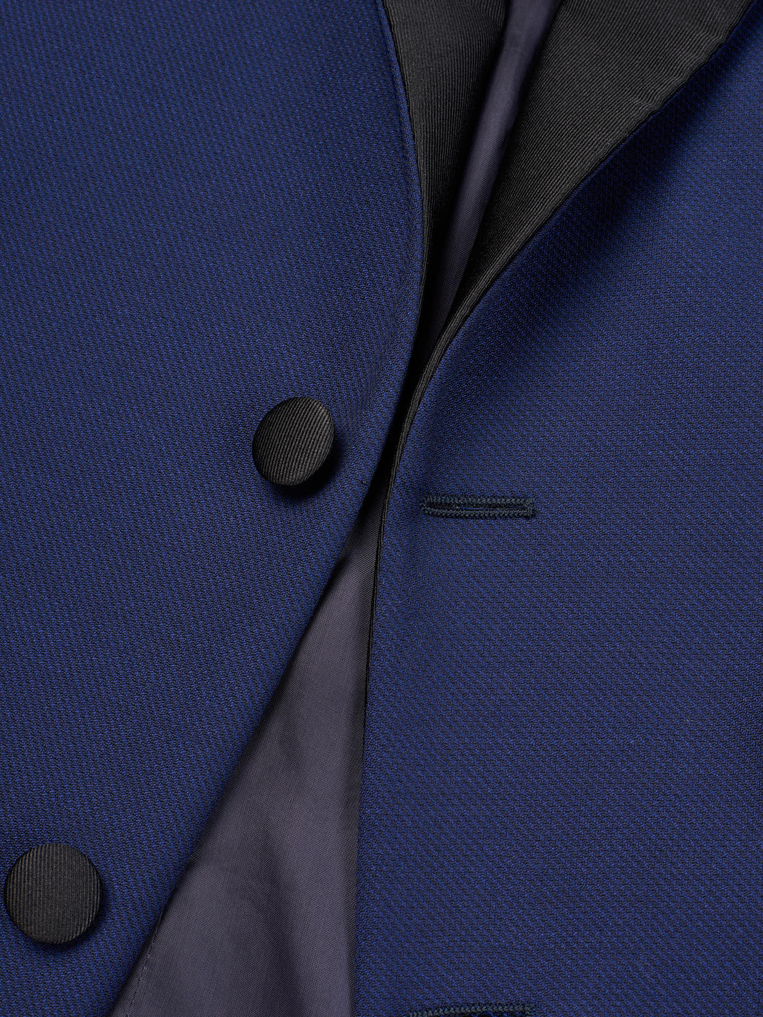 SARTORIA PARTENOPEA “Napoli” Blue Super 120’s Wool Tuxedo Suit