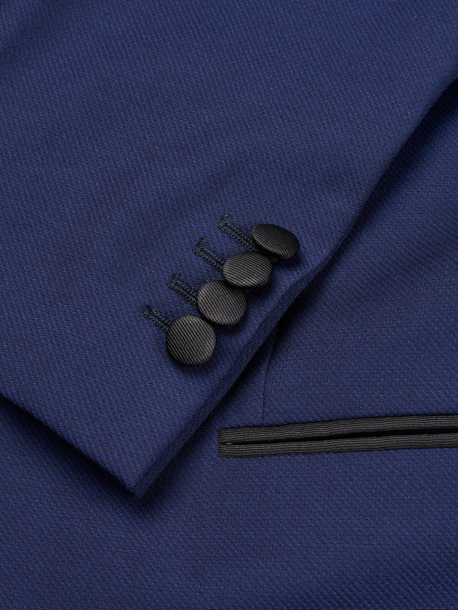SARTORIA PARTENOPEA “Napoli” Blue Super 120’s Wool Tuxedo Suit